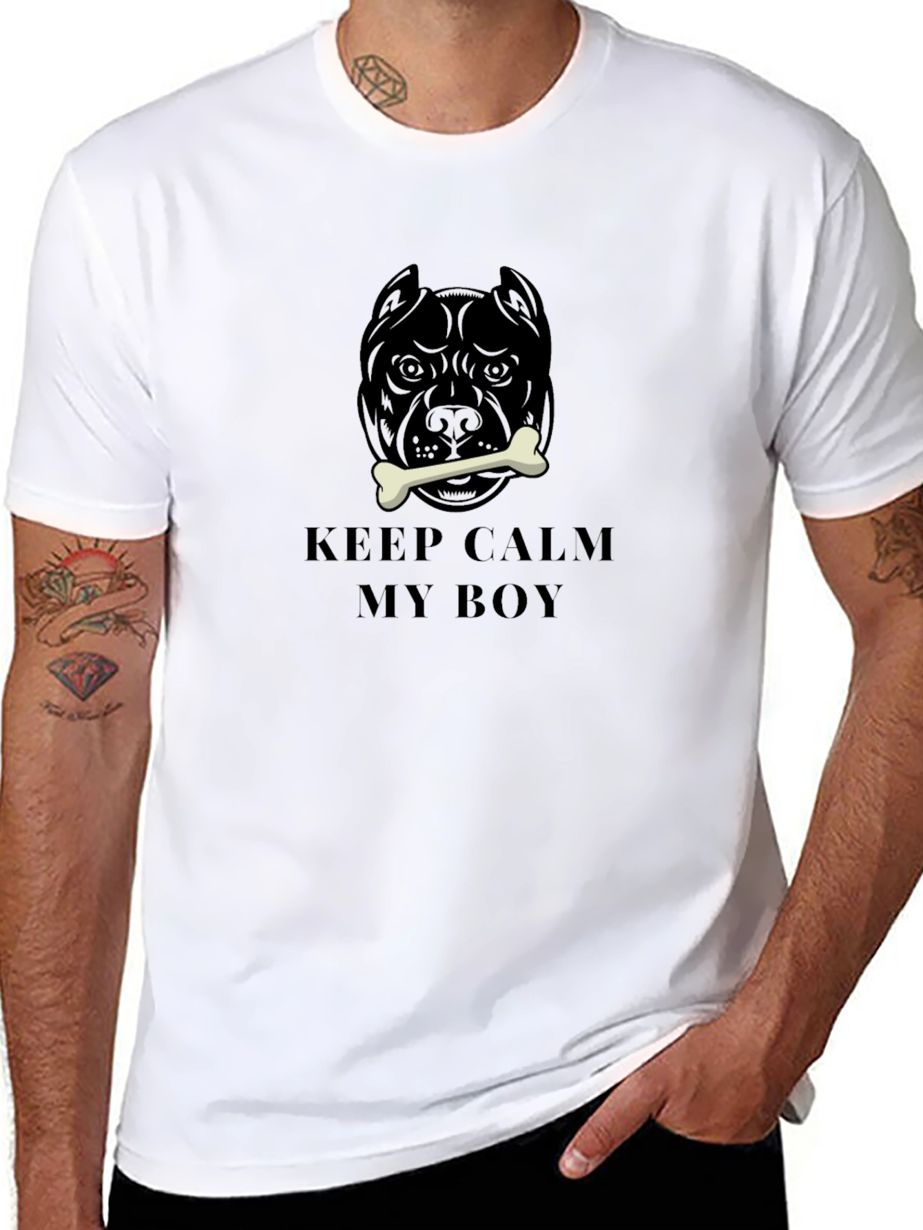 Keep Calm Pitbull T-Shirt - Dog Lover Tee