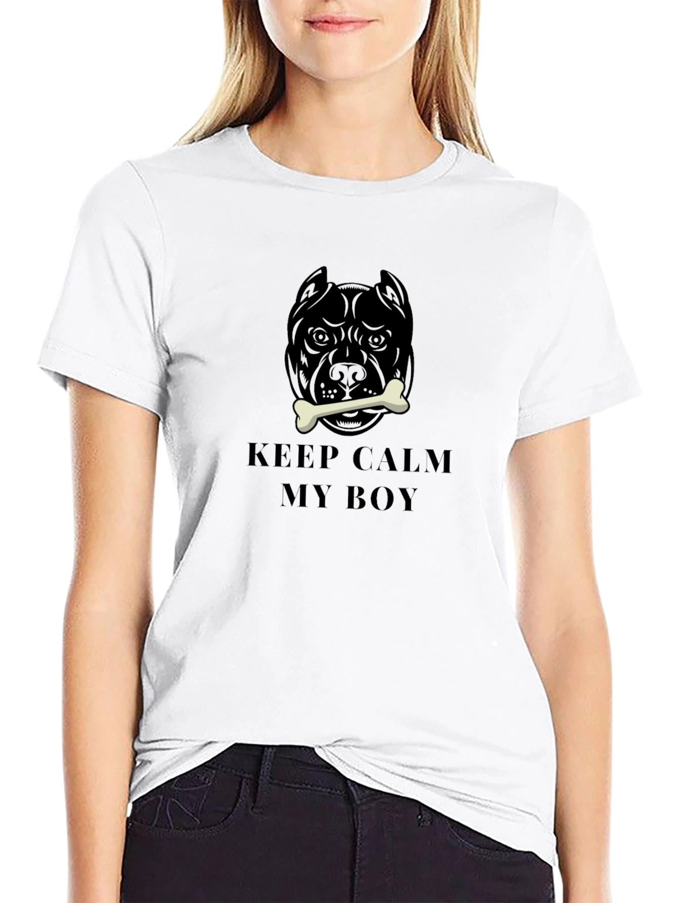 Keep Calm Pitbull T-Shirt - Dog Lover Tee