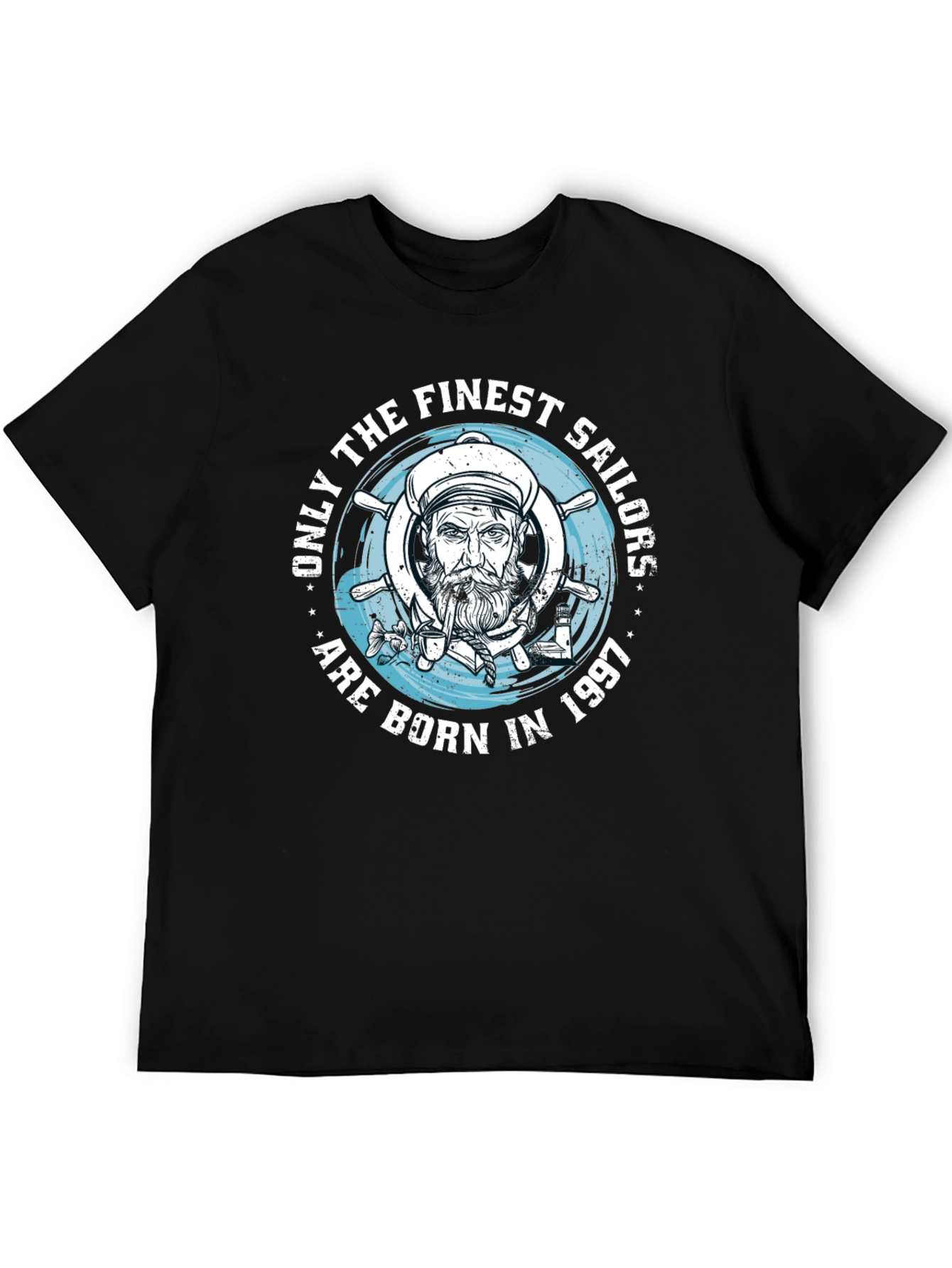 Finest Sailor Born 1997 Black Graphic Tee