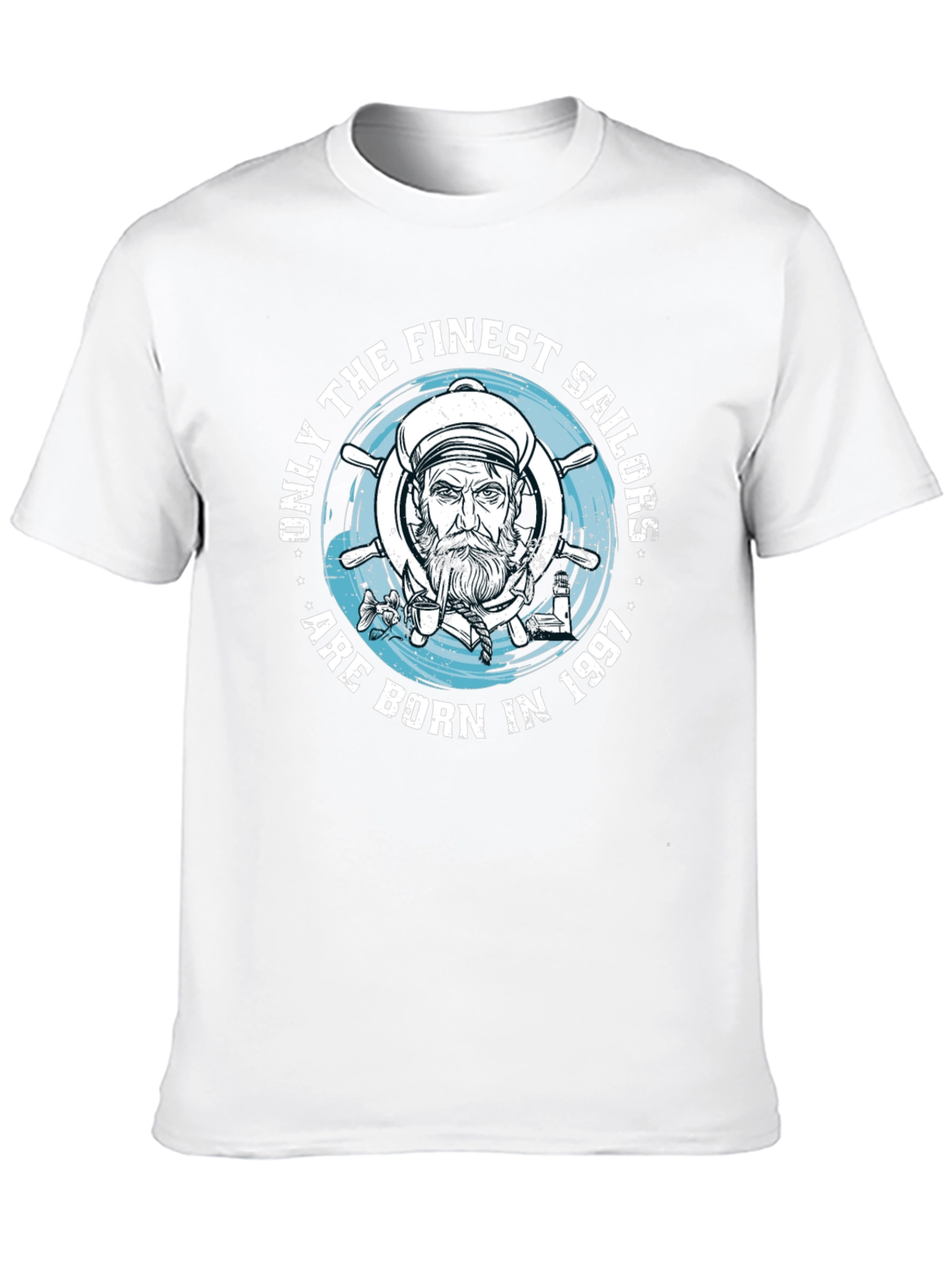 Finest Sailor Born 1997 Black Graphic Tee