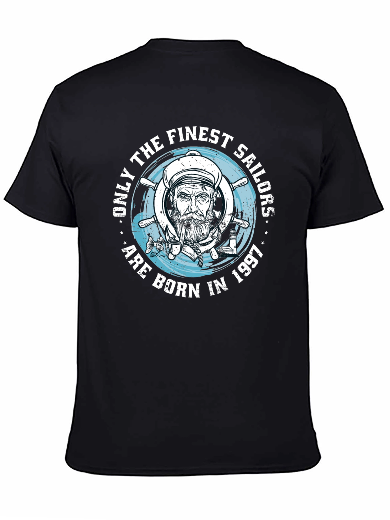 Finest Sailor Born 1997 Black Graphic Tee