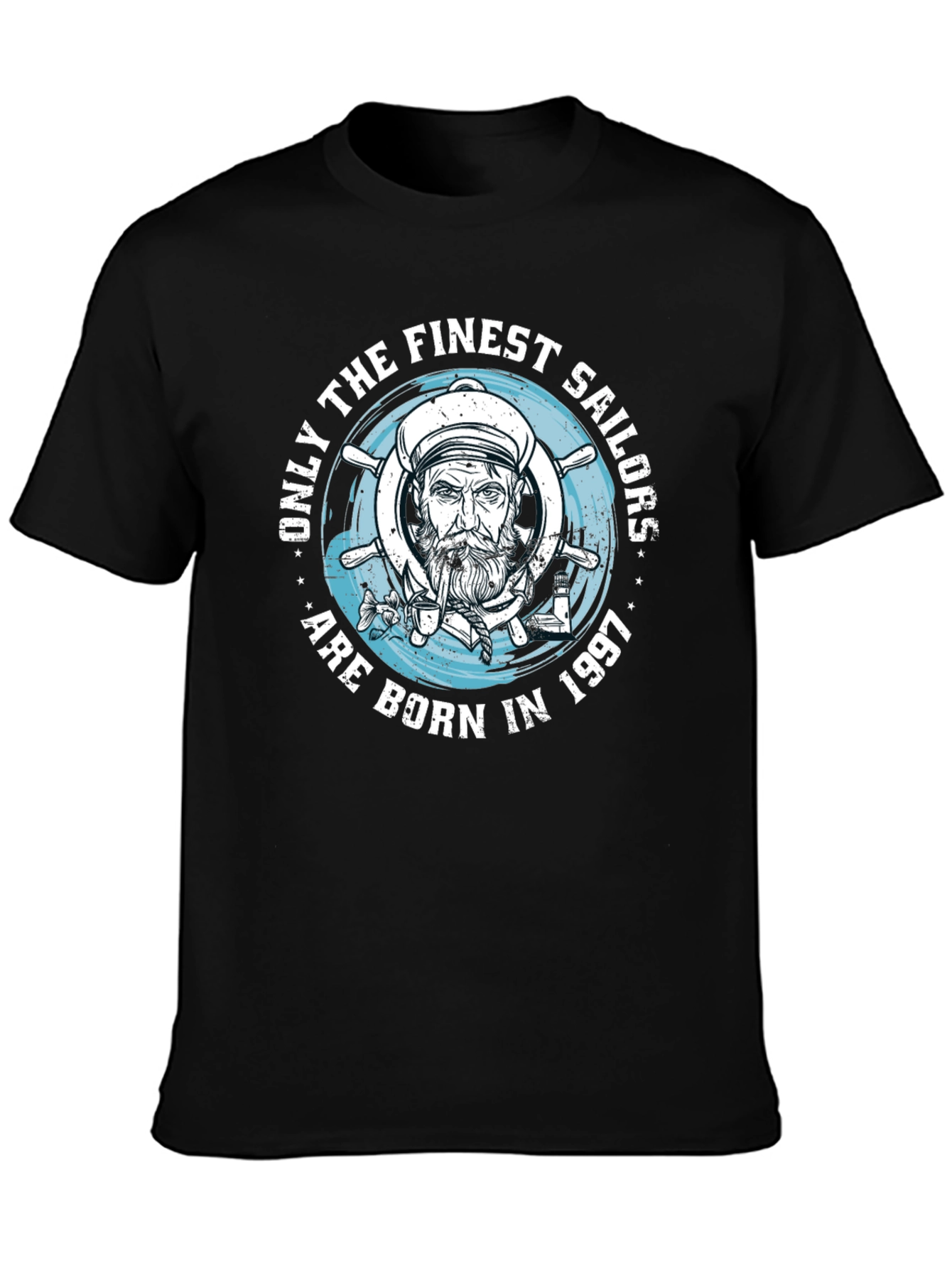 Finest Sailor Born 1997 Black Graphic Tee