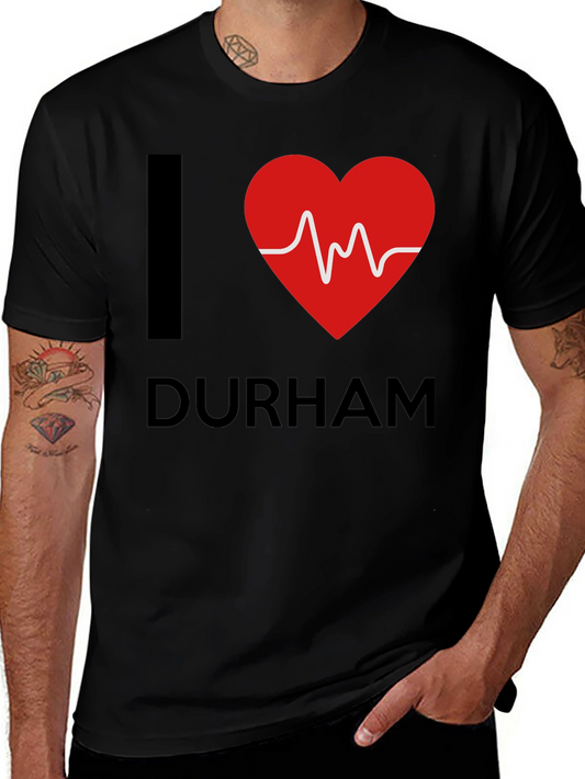 I Heart Durham T-Shirt - Trendy Graphic Tee