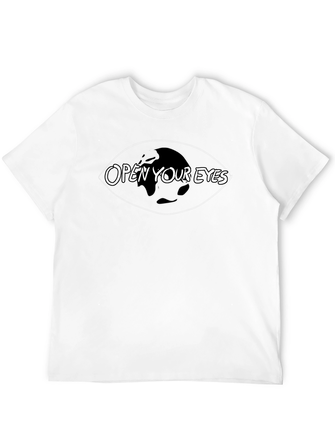 Open Your Eyes Black Graphic Tee