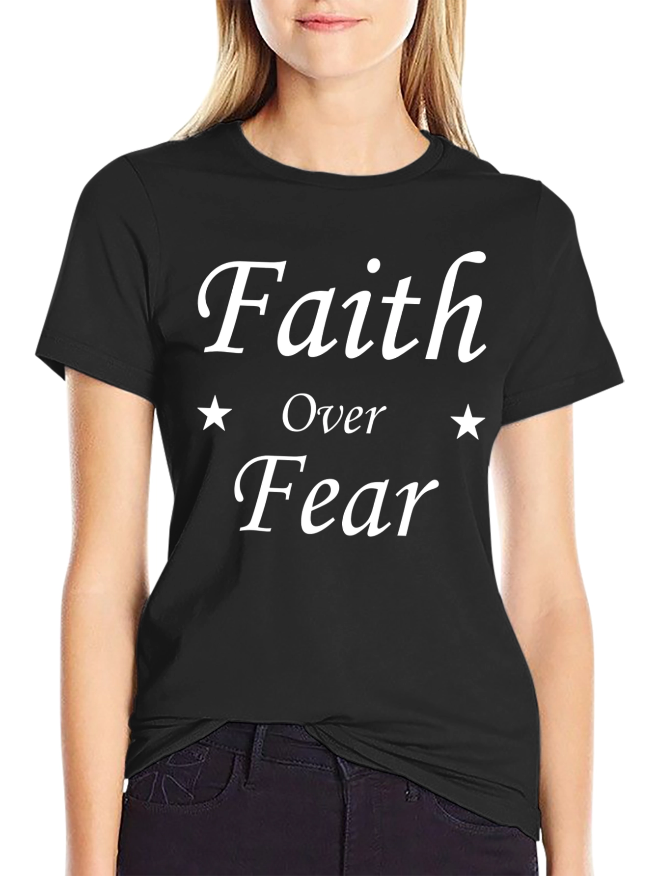 Faith Over Fear T-Shirt - Motivational Graphic Tee