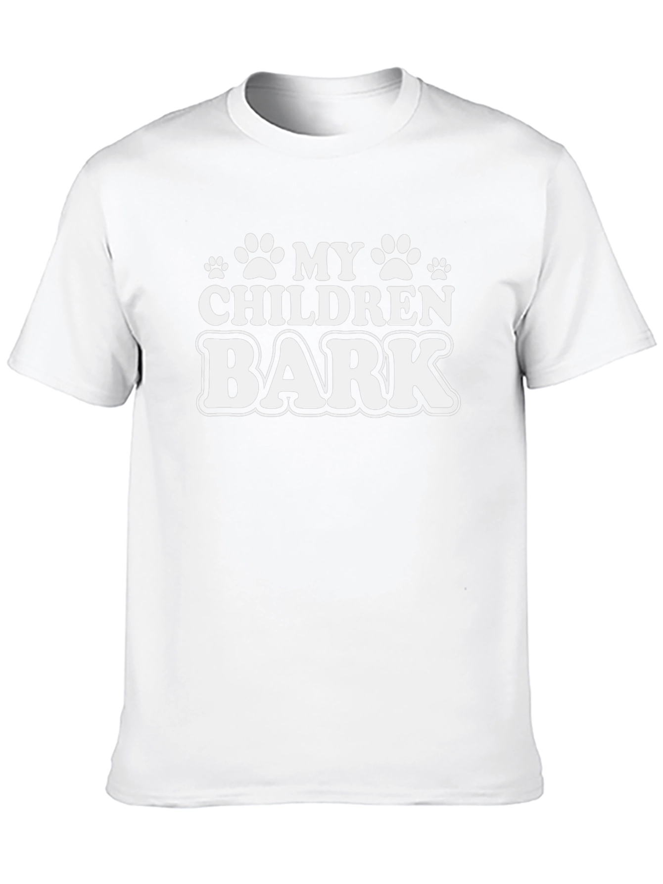 My Children Bark Black T-Shirt Dog Lover Tee