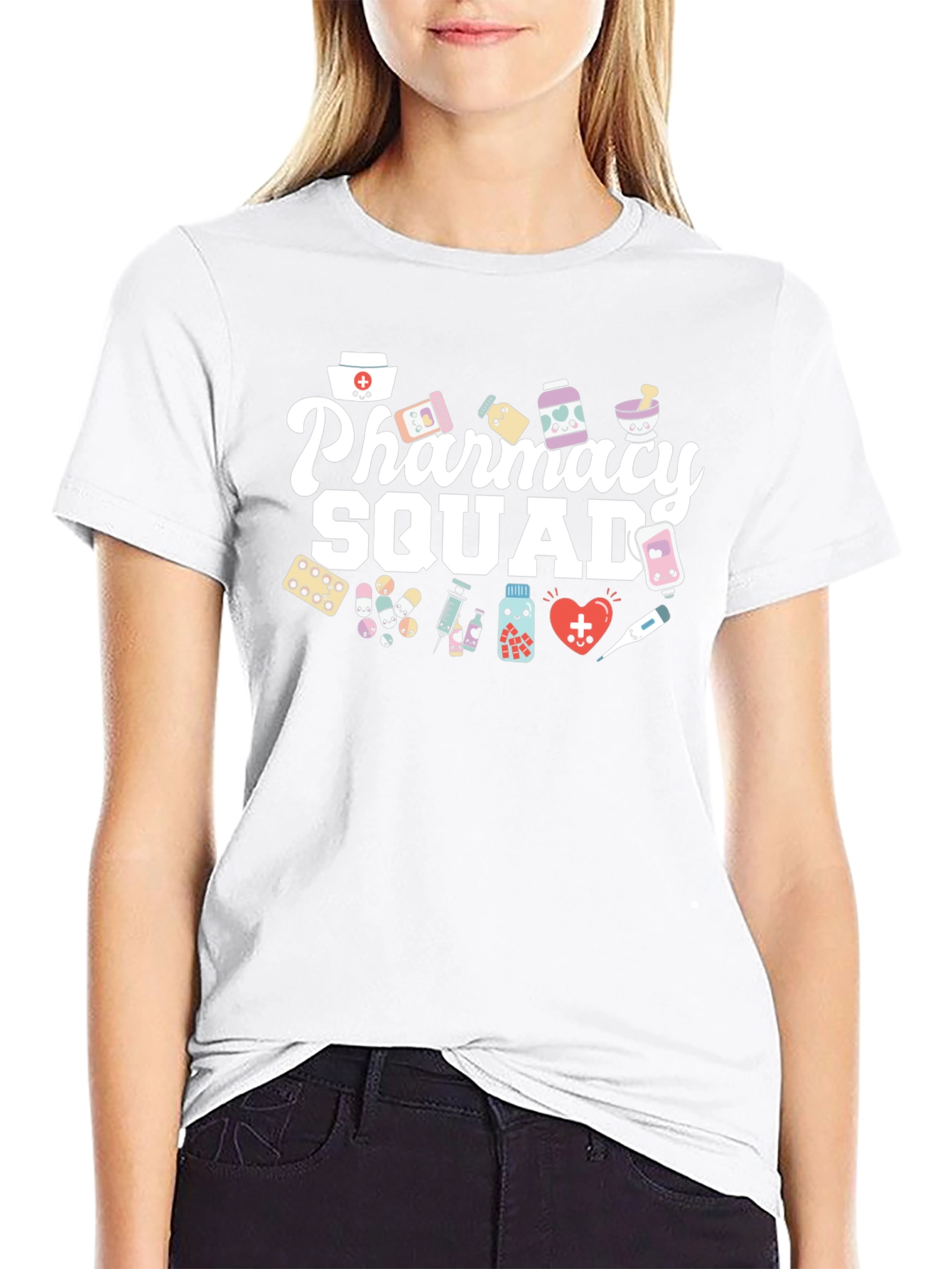 Pharmacy Squad T-Shirt - Black Graphic Tee