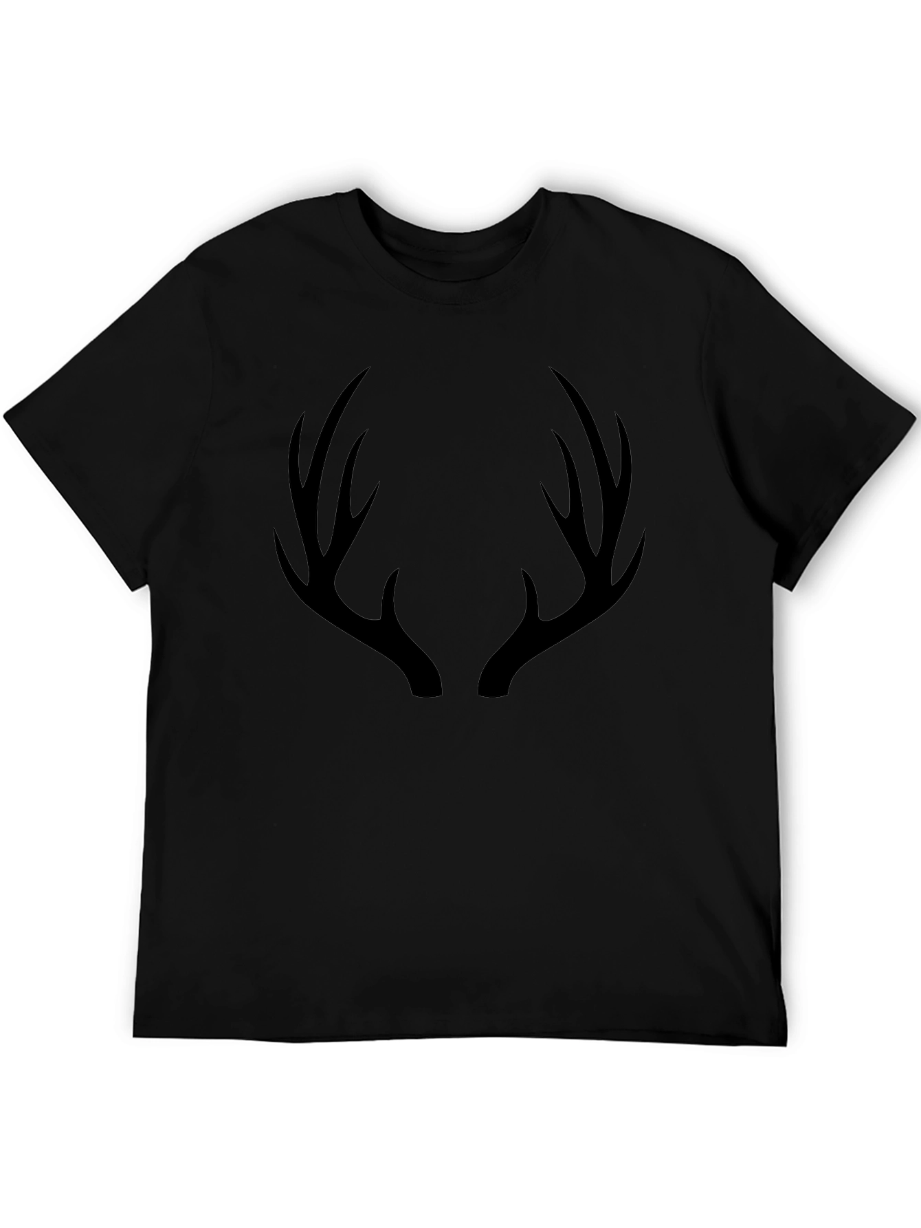 Antler Graphic T-Shirt - Mens Black Tee
