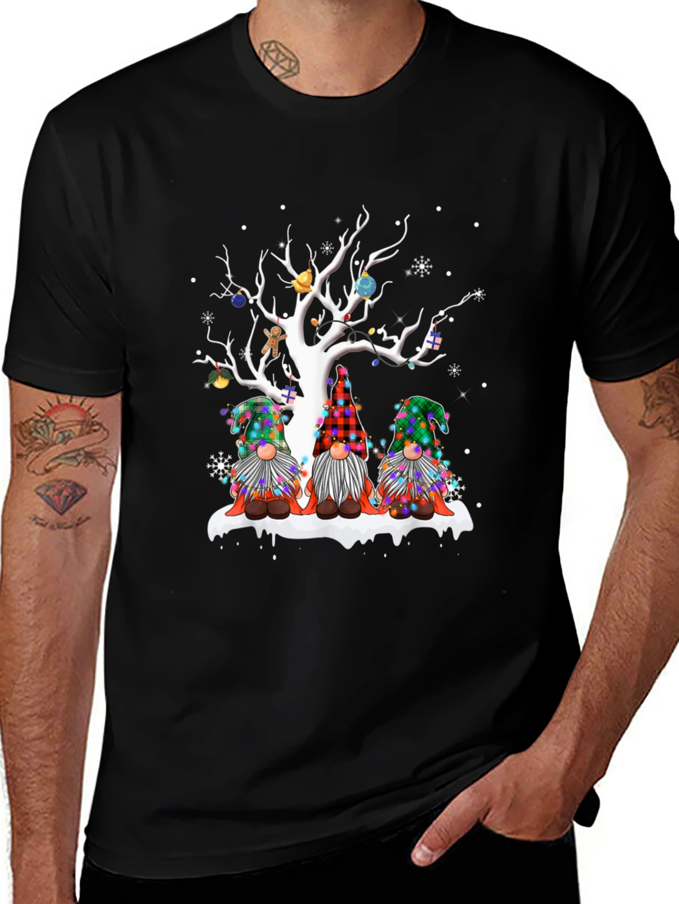 Gnome Christmas Tree T-Shirt