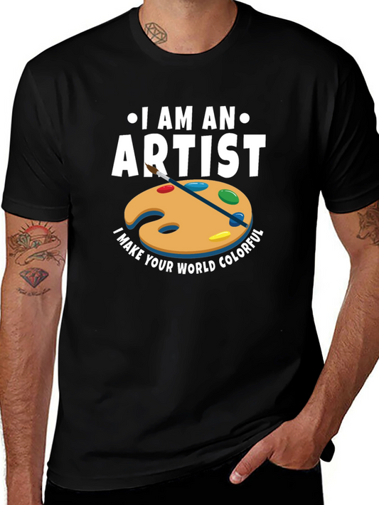 I Am An Artist Graphic Tee - Colorful World T-Shirt