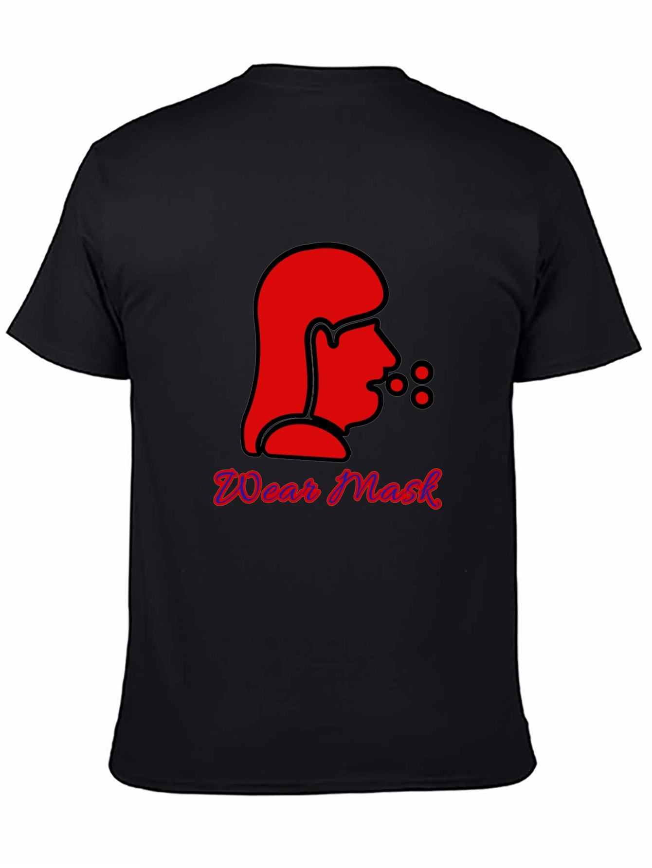 Wear Mask Graphic Tee - Black