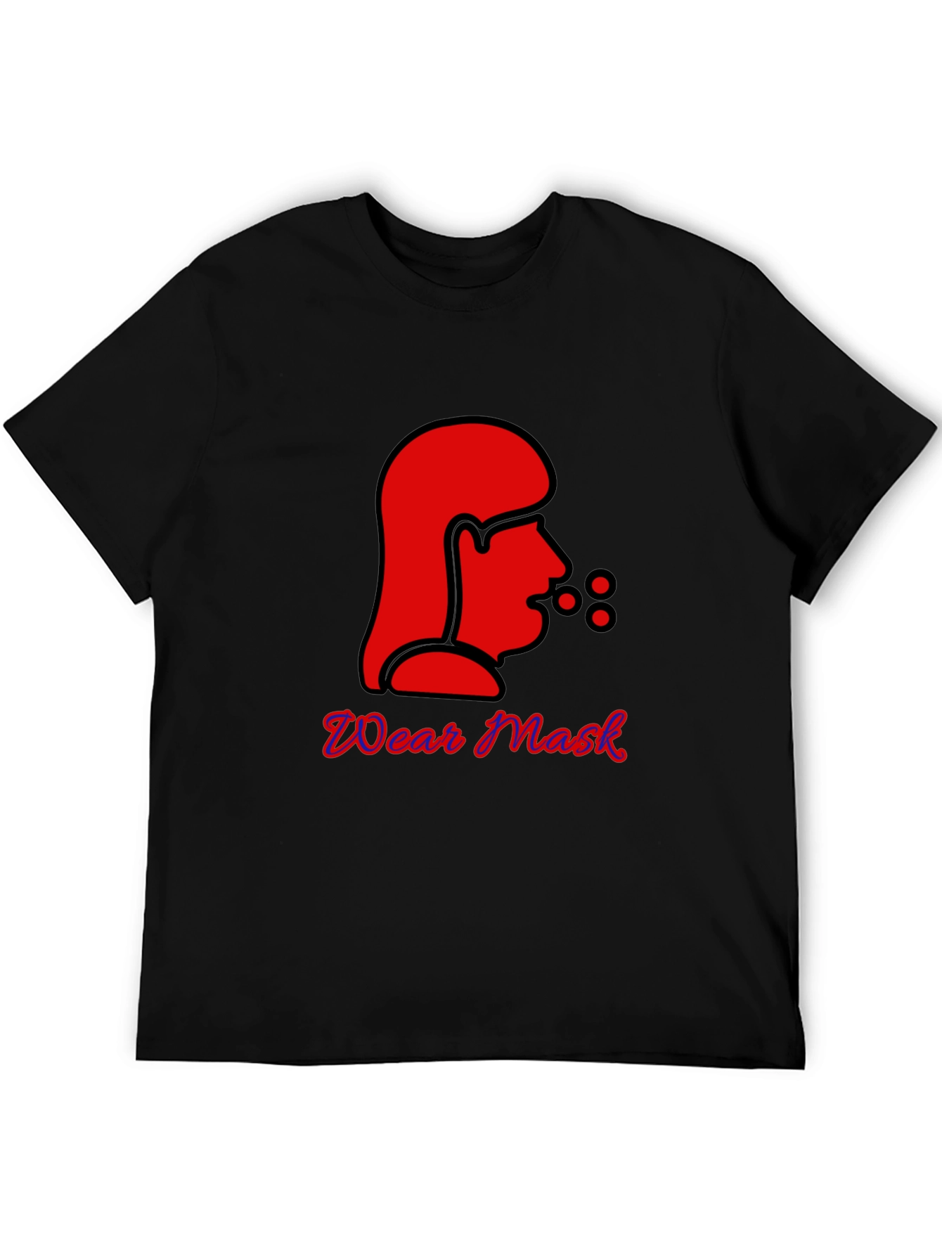 Wear Mask Graphic Tee - Black