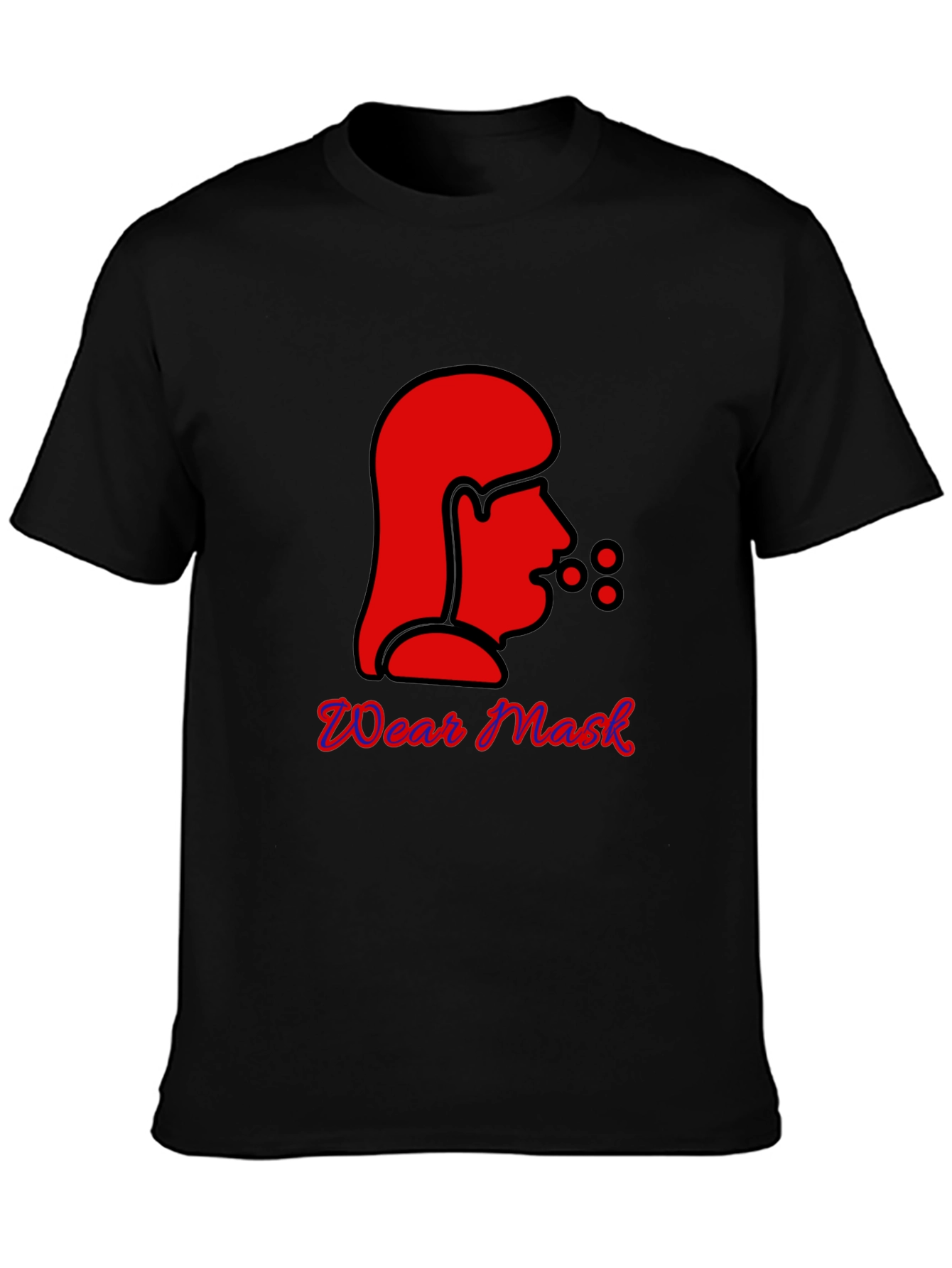 Wear Mask Graphic Tee - Black