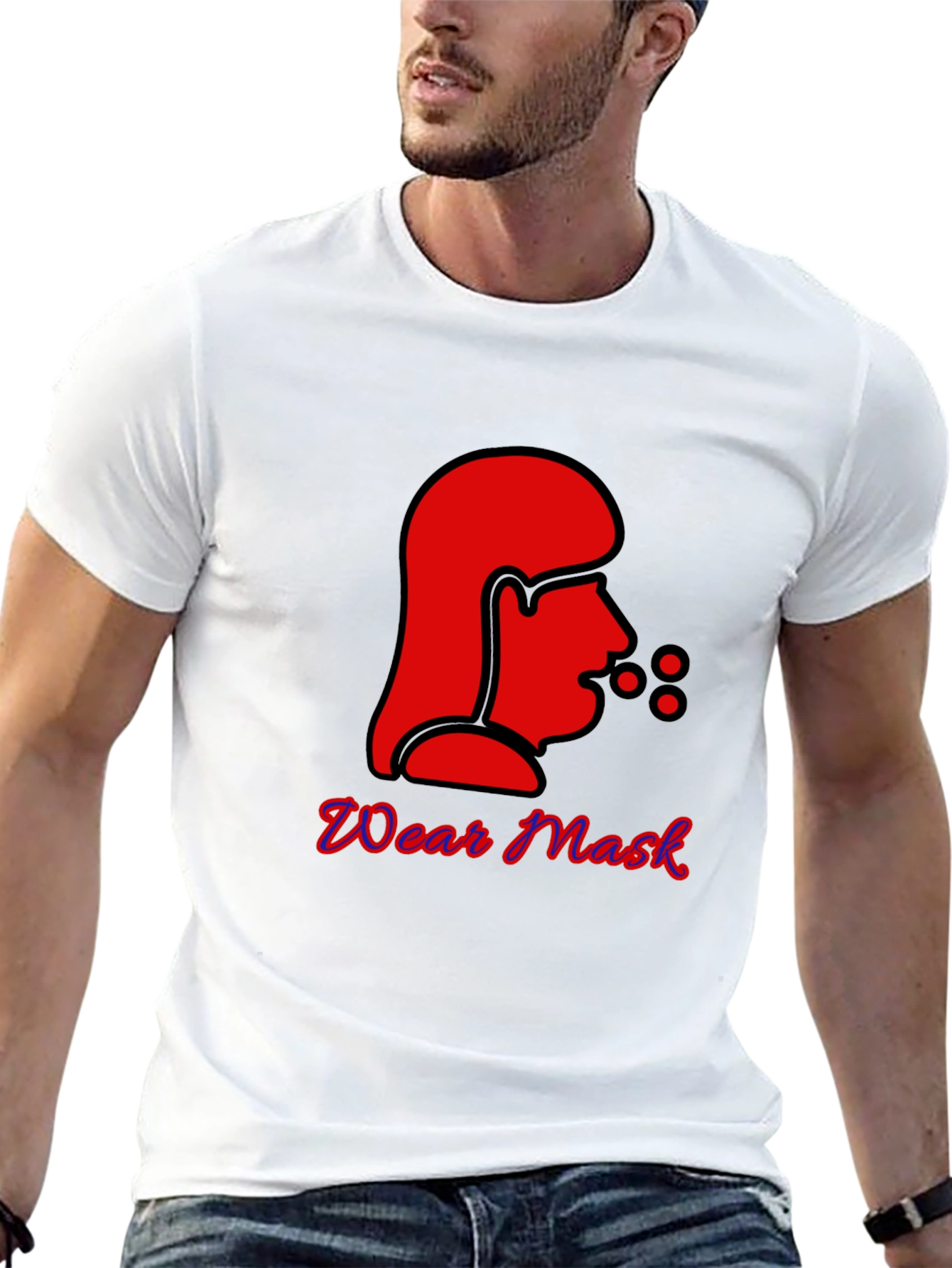 Wear Mask Graphic Tee - Black