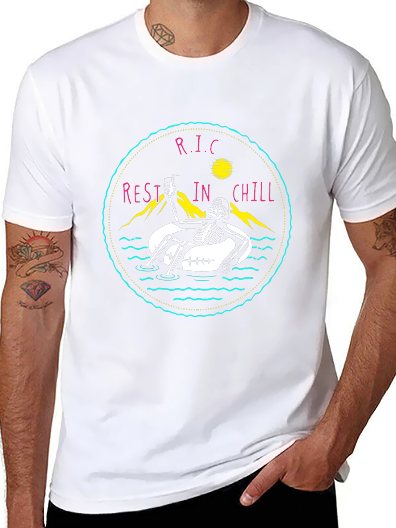 Rest in Chill T-Shirt - Skeleton Summer Vibes