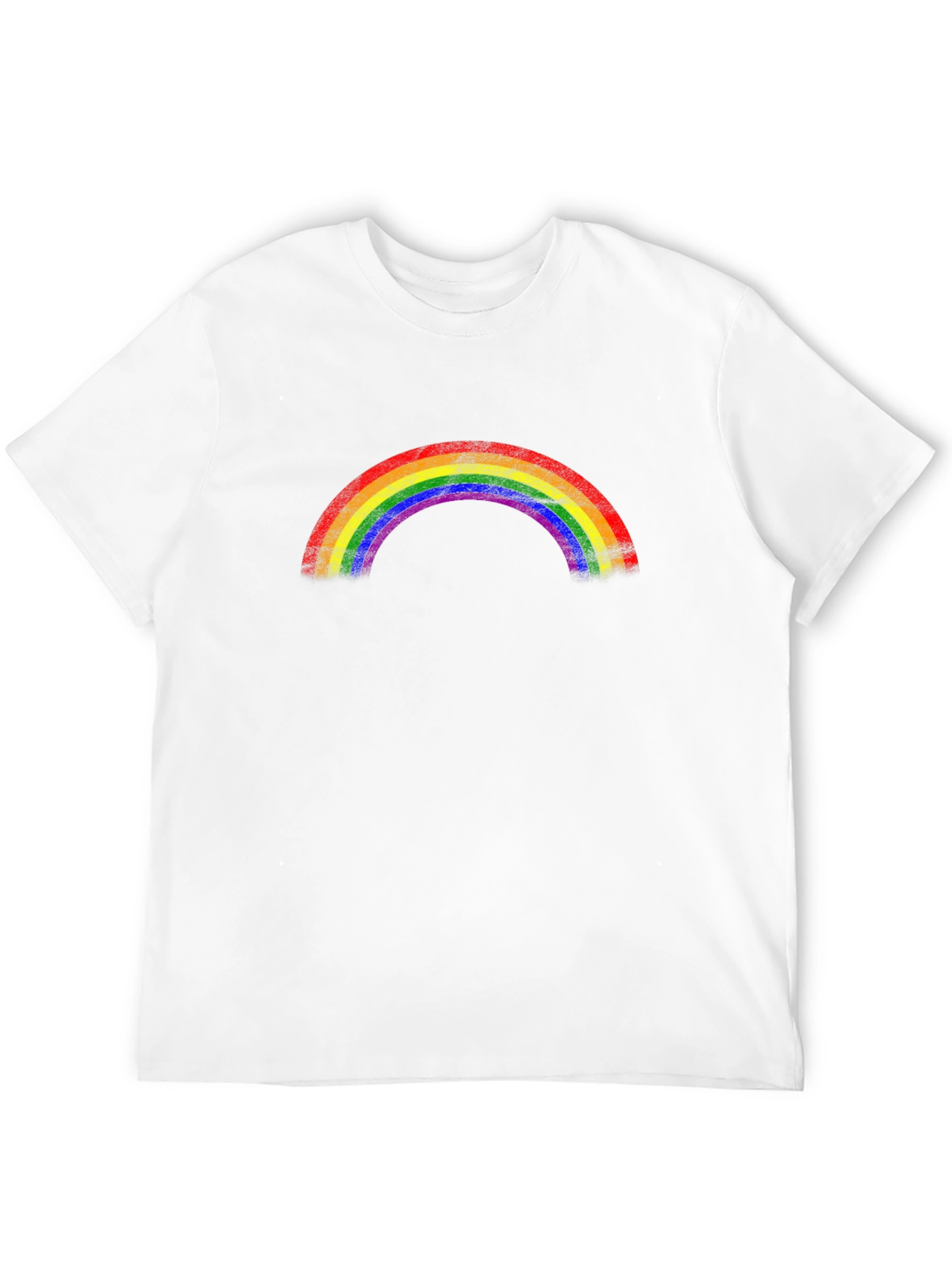Rainbow Pride Graphic Tee - Black Cotton T-Shirt