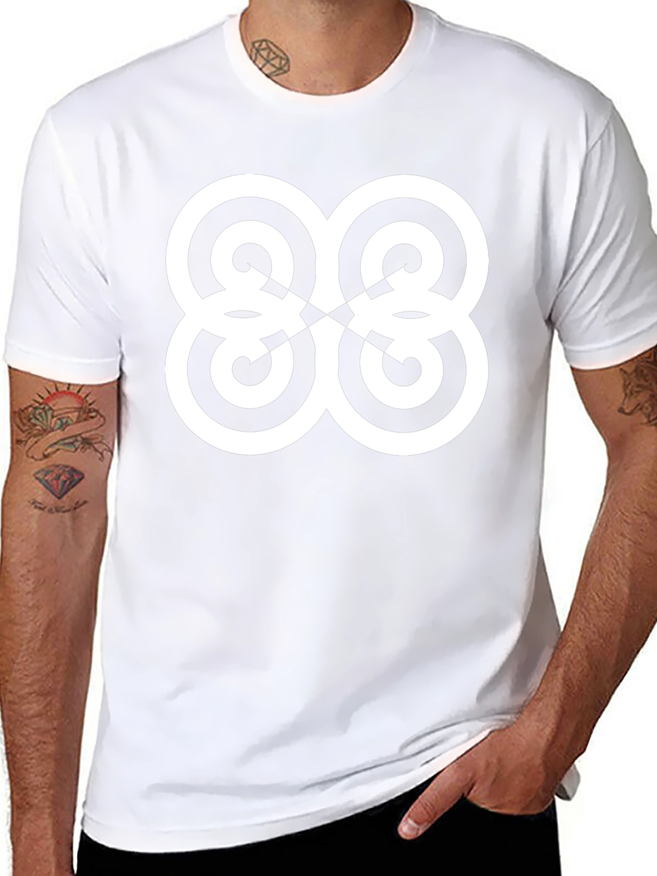 Adinkra Symbol Graphic Black T-Shirt