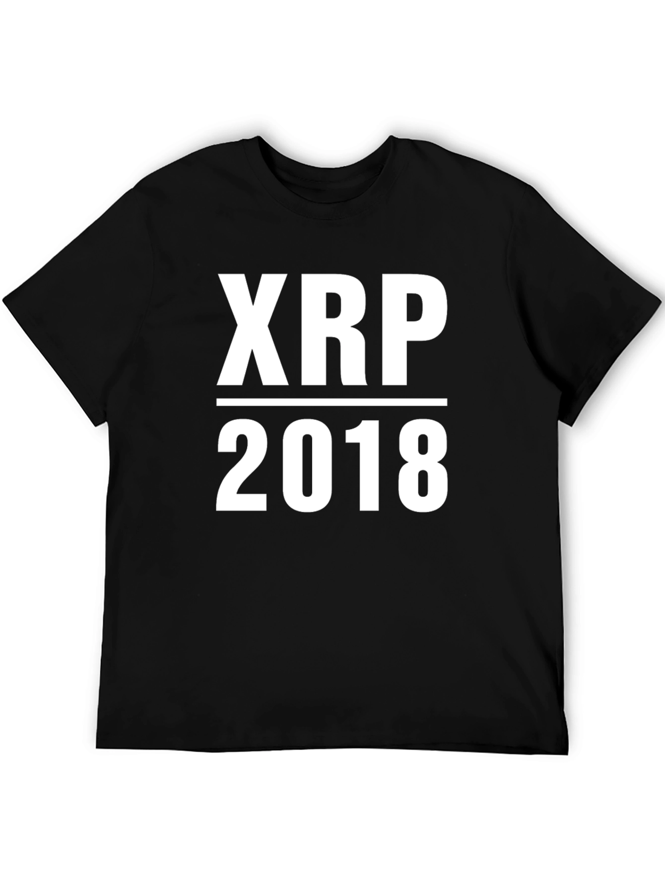 XRP 2018 Crypto T-Shirt - Black Cotton Tee