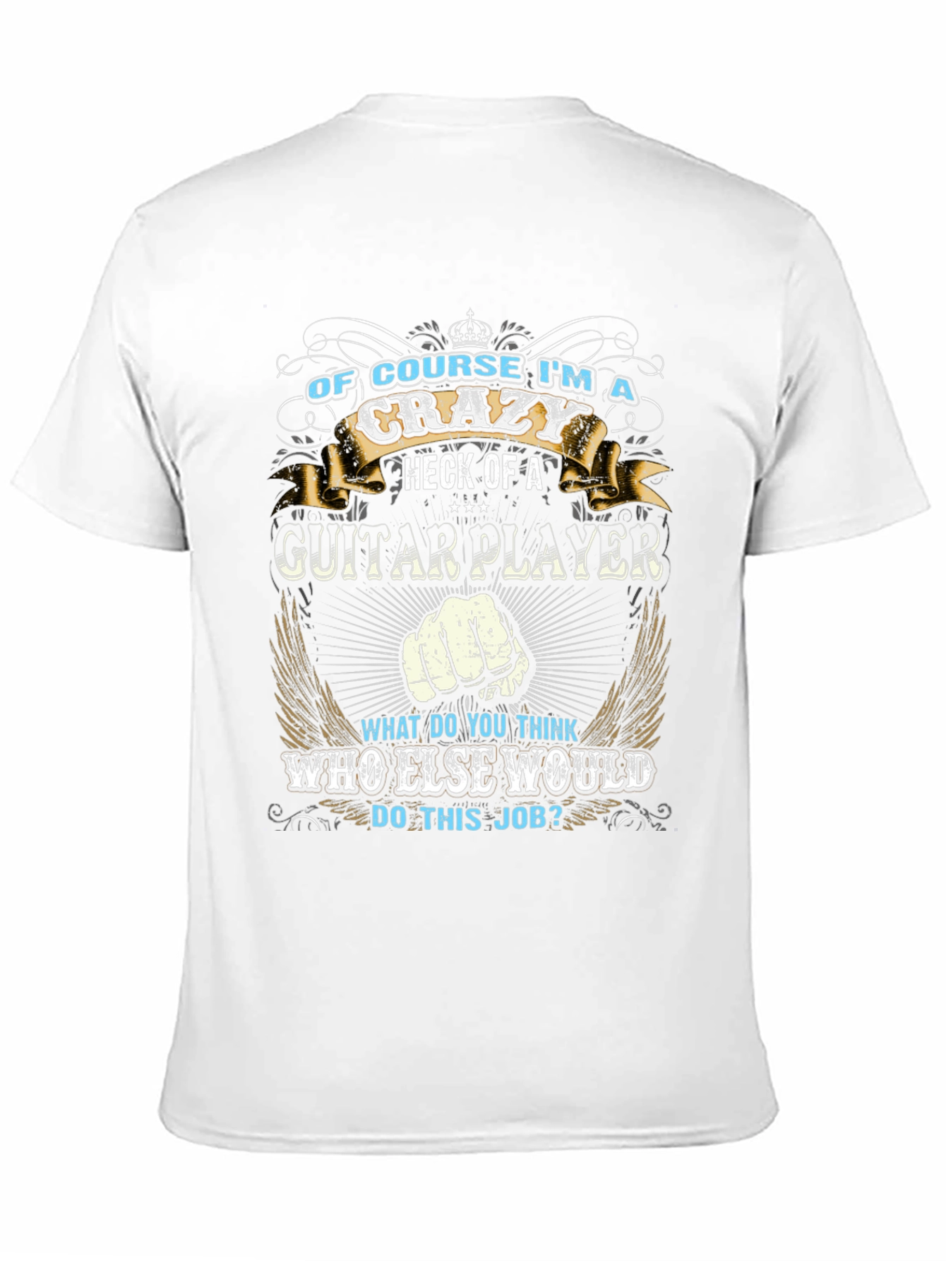 Crazy Guitar Player Graphic Tee
