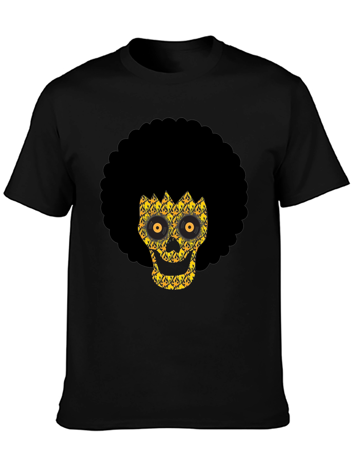 Afro Skull Graphic Tee