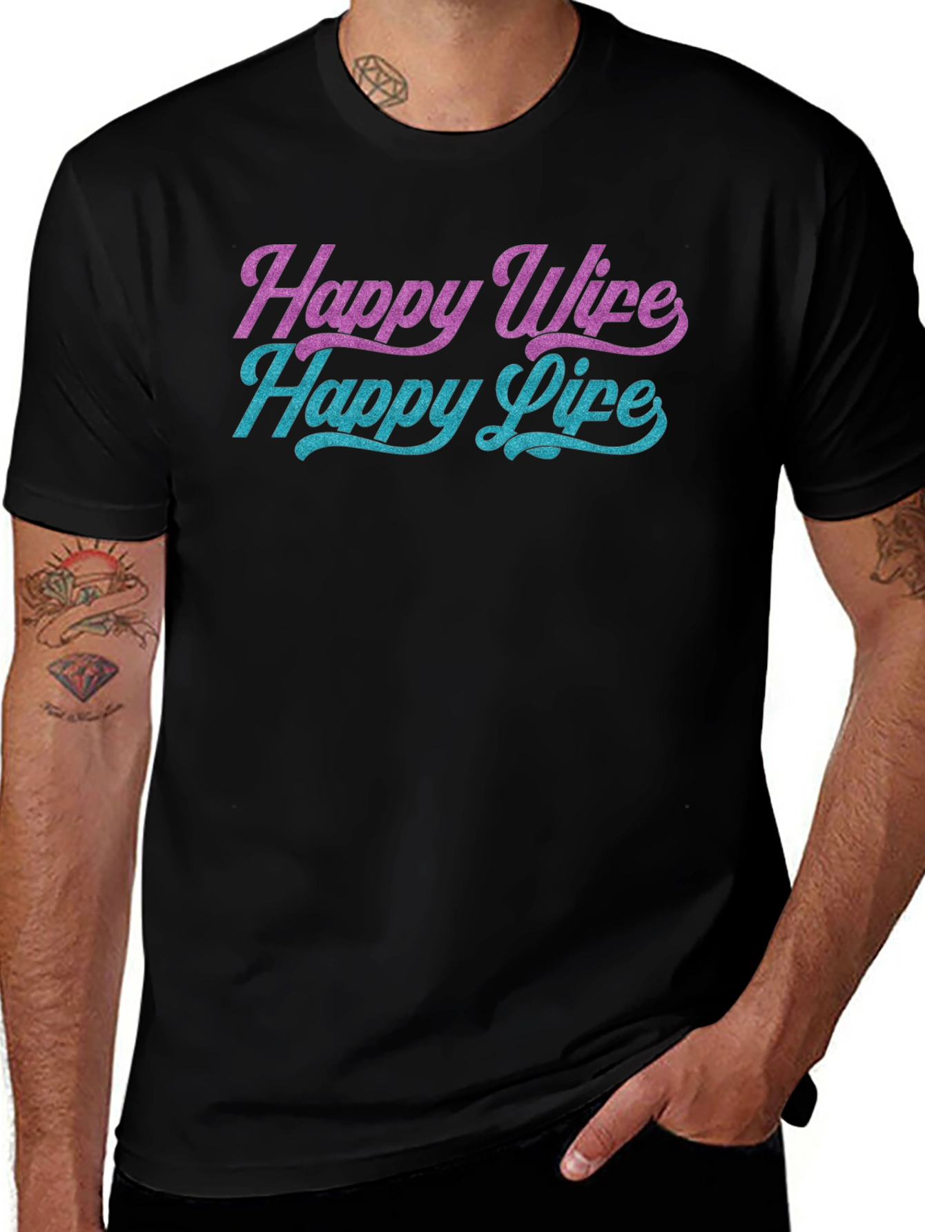 Happy Wife Happy Life Graphic Tee
