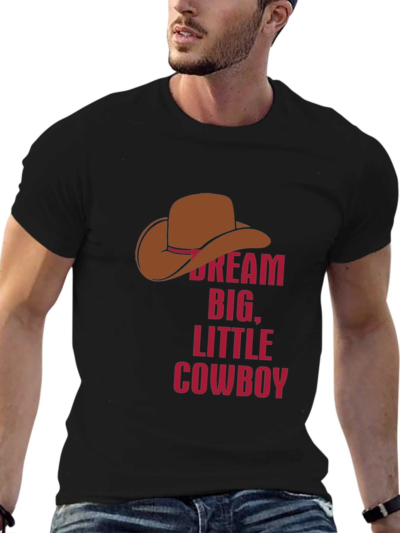Dream Big Little Cowboy Graphic Tee