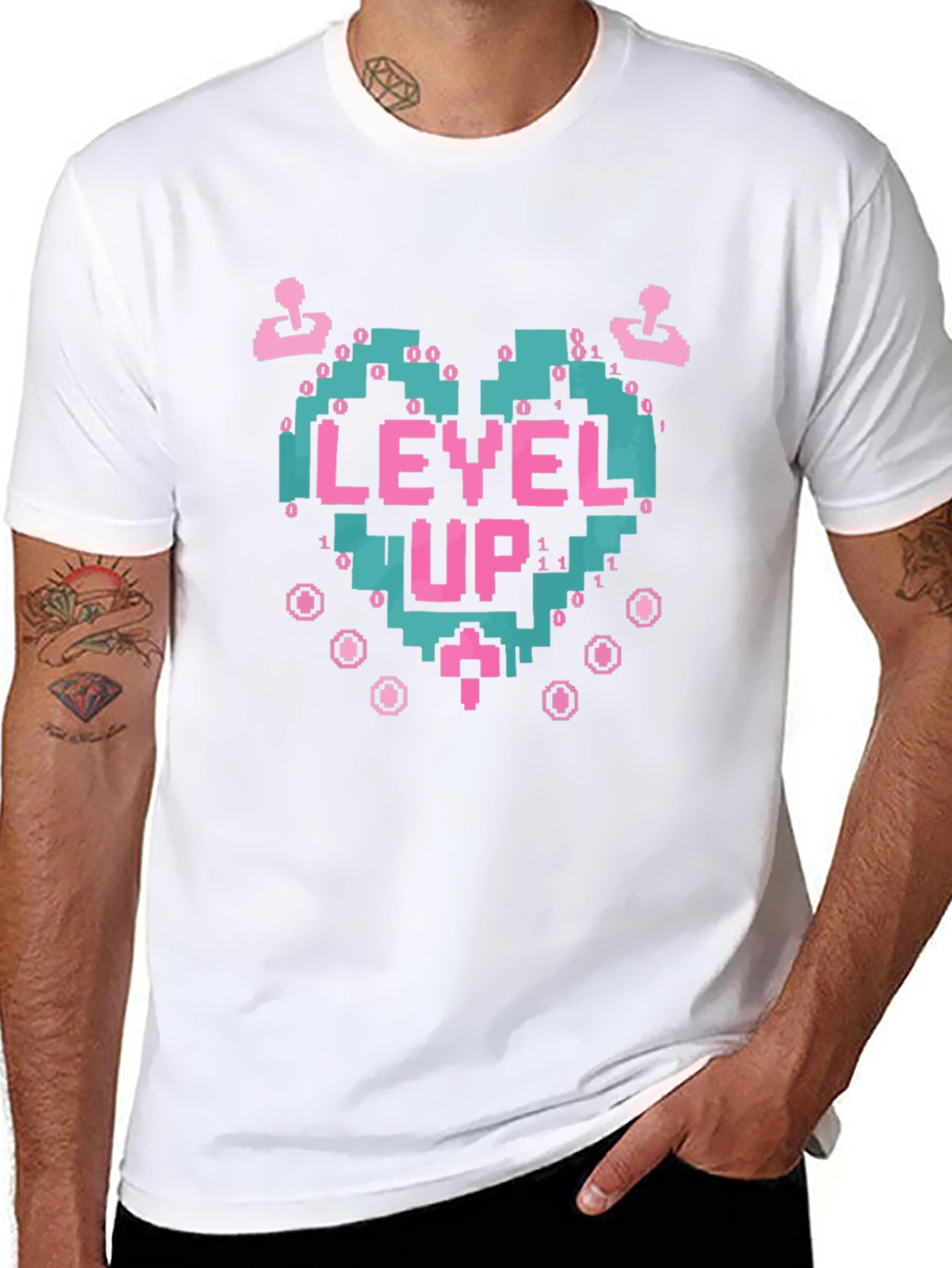 Level Up Gamer T-Shirt - Retro Video Game Tee