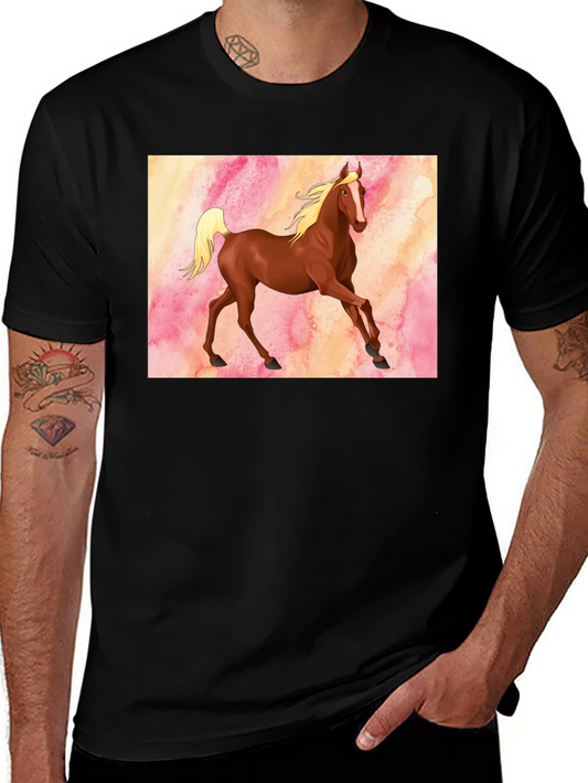 Horse Graphic T-Shirt - Equestrian Style