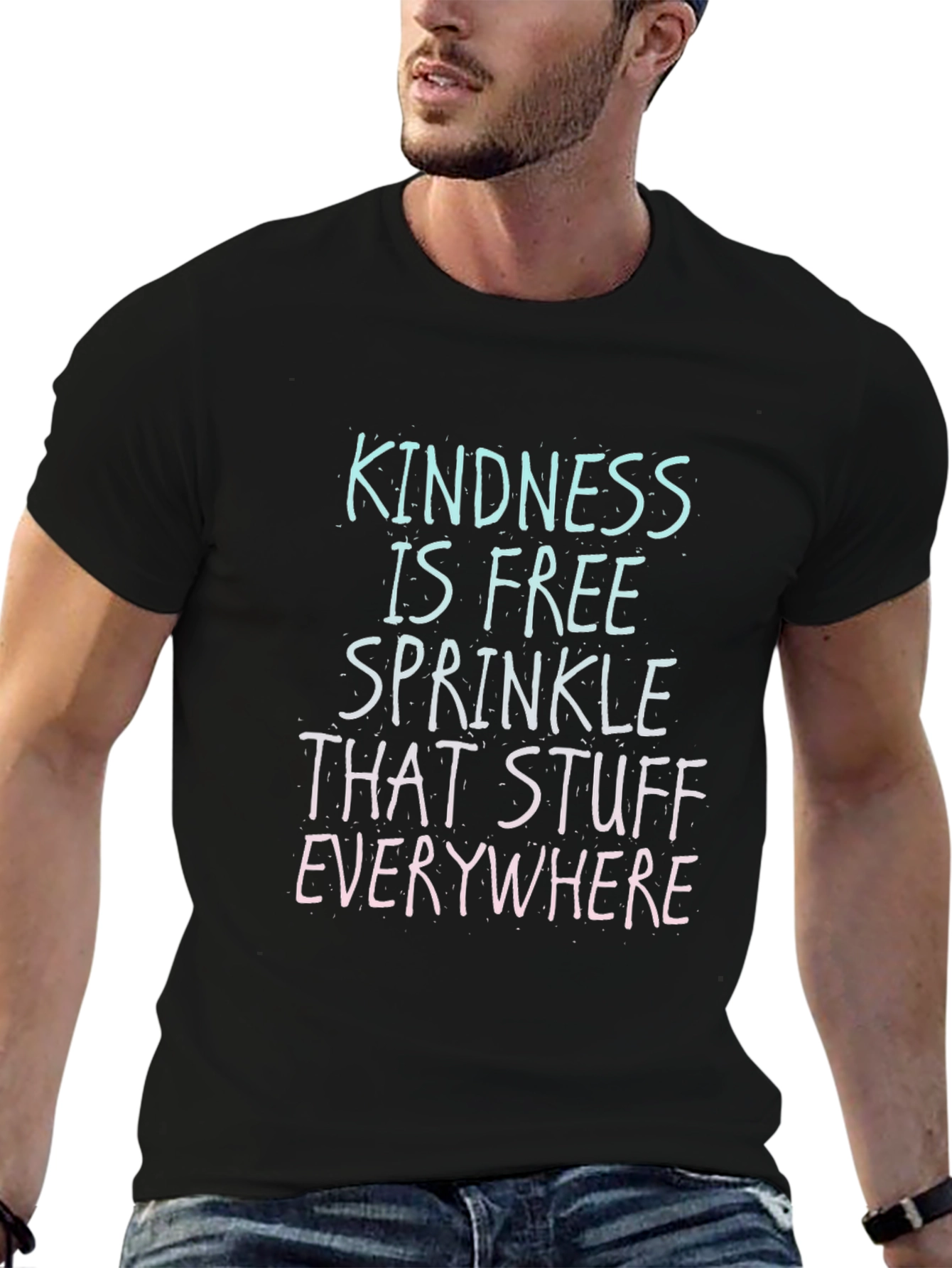Kindness Is Free Graphic Tee - Black Unisex T-Shirt