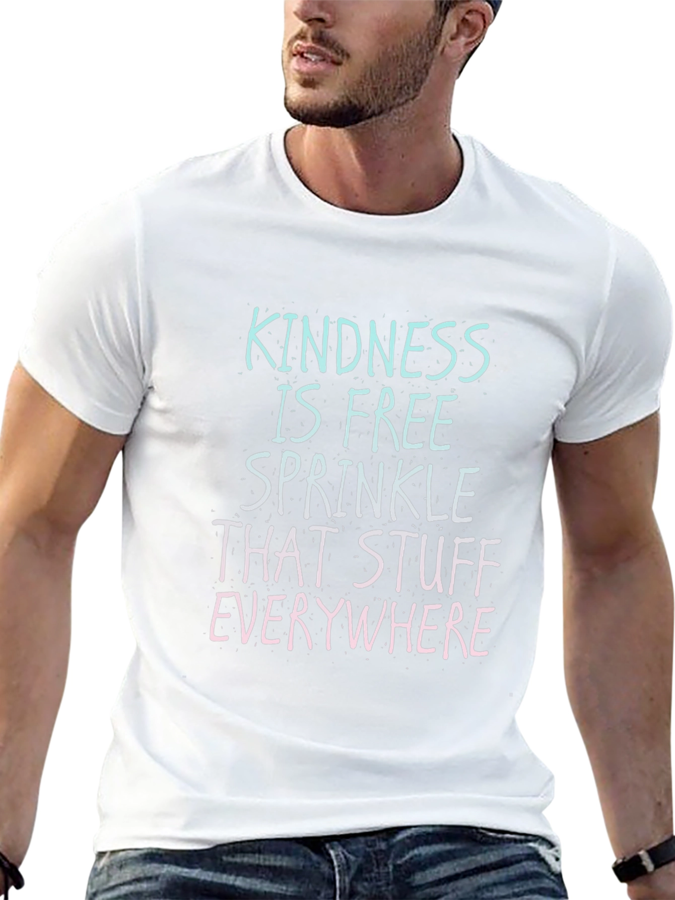 Kindness Is Free Graphic Tee - Black Unisex T-Shirt