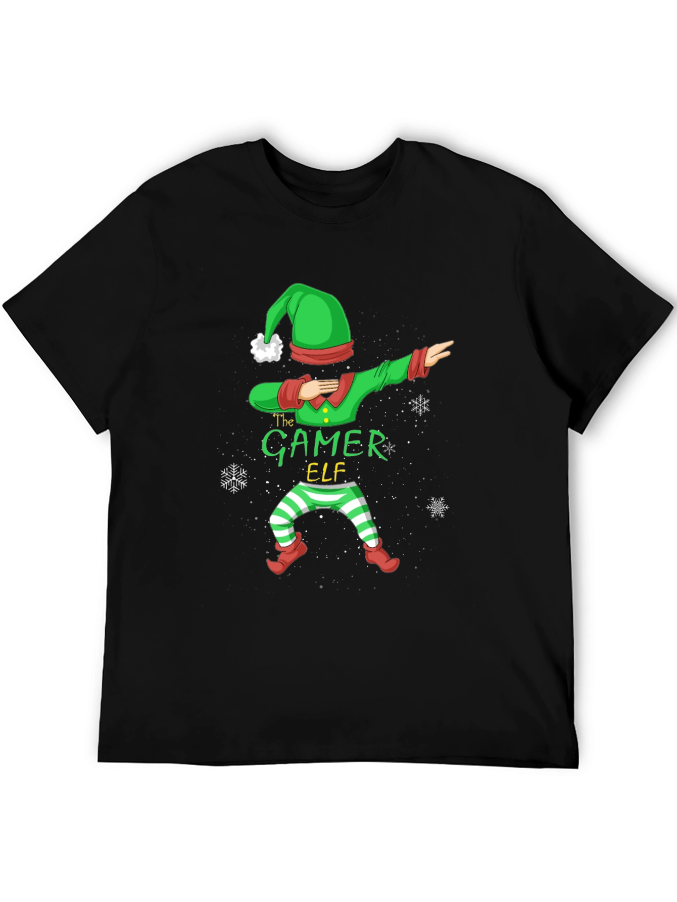 The Gamer Elf T-Shirt - Holiday Festive Apparel