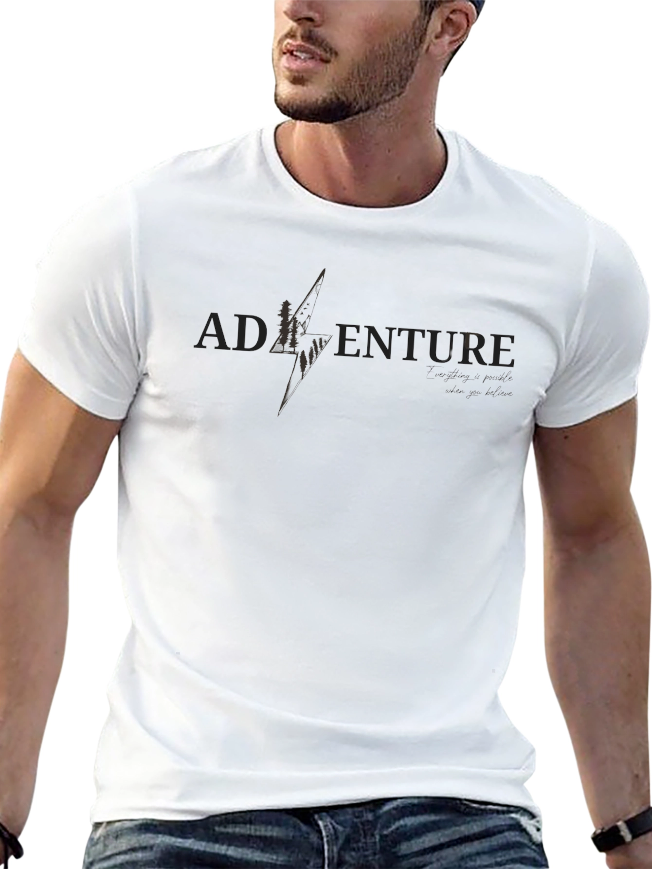Adventure Graphic T-Shirt - Mens Black Tee