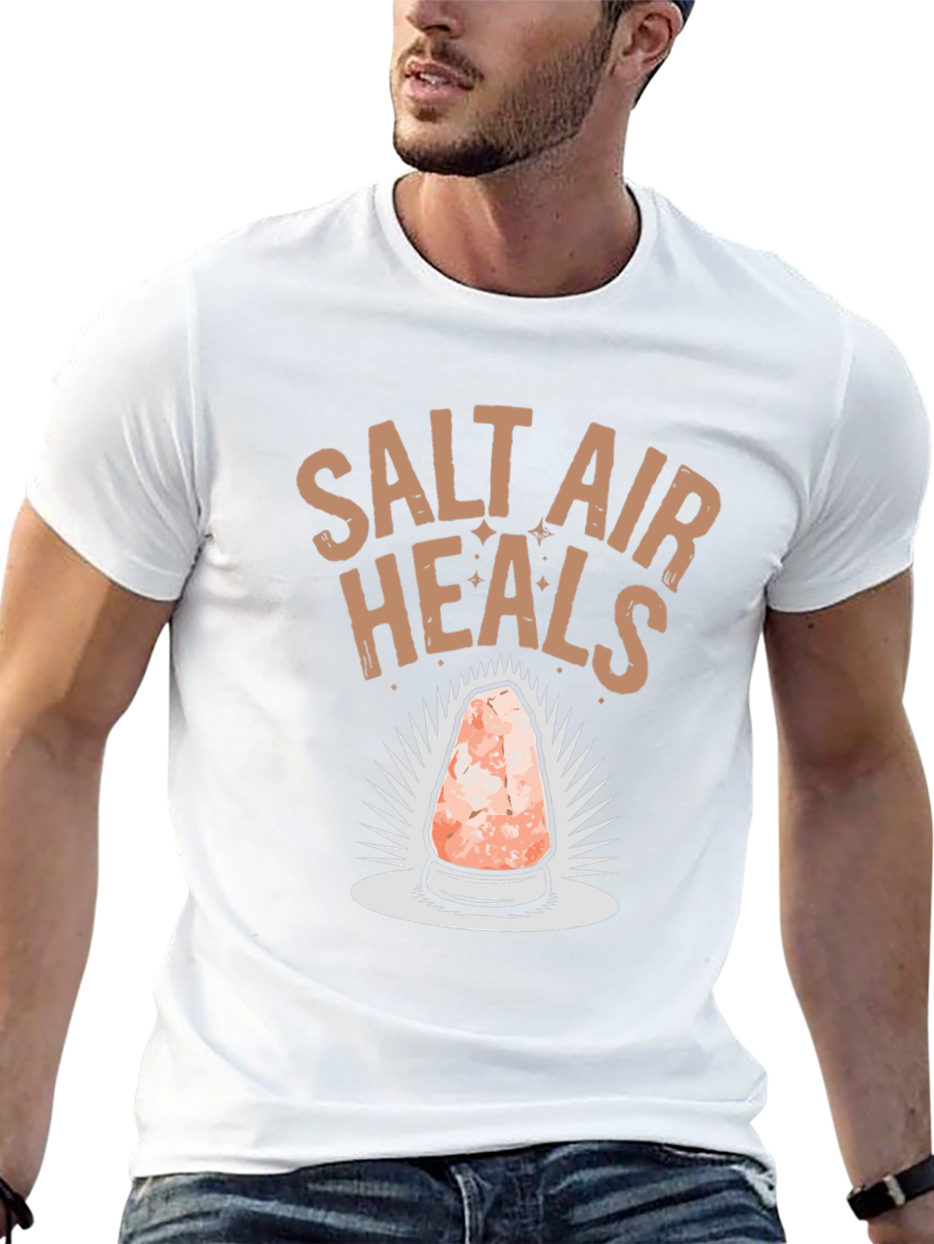 Salt Air Heals Graphic T-Shirt - Black