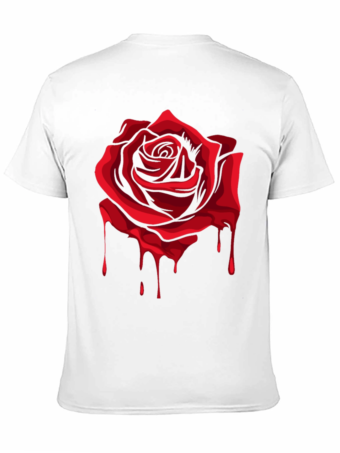Bleeding Rose Graphic T-Shirt - Black
