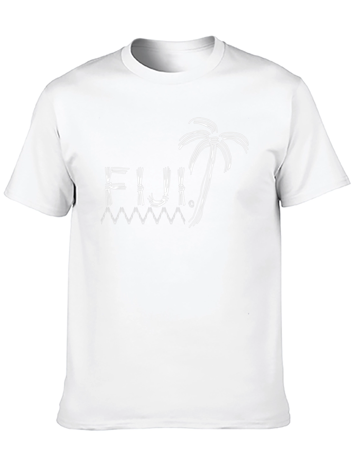 Fiji Island Graphic Tee - Black Cotton T-Shirt