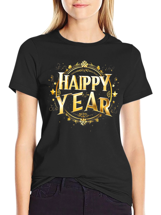 Happy Year Graphic Tee - Holiday Celebration T-Shirt
