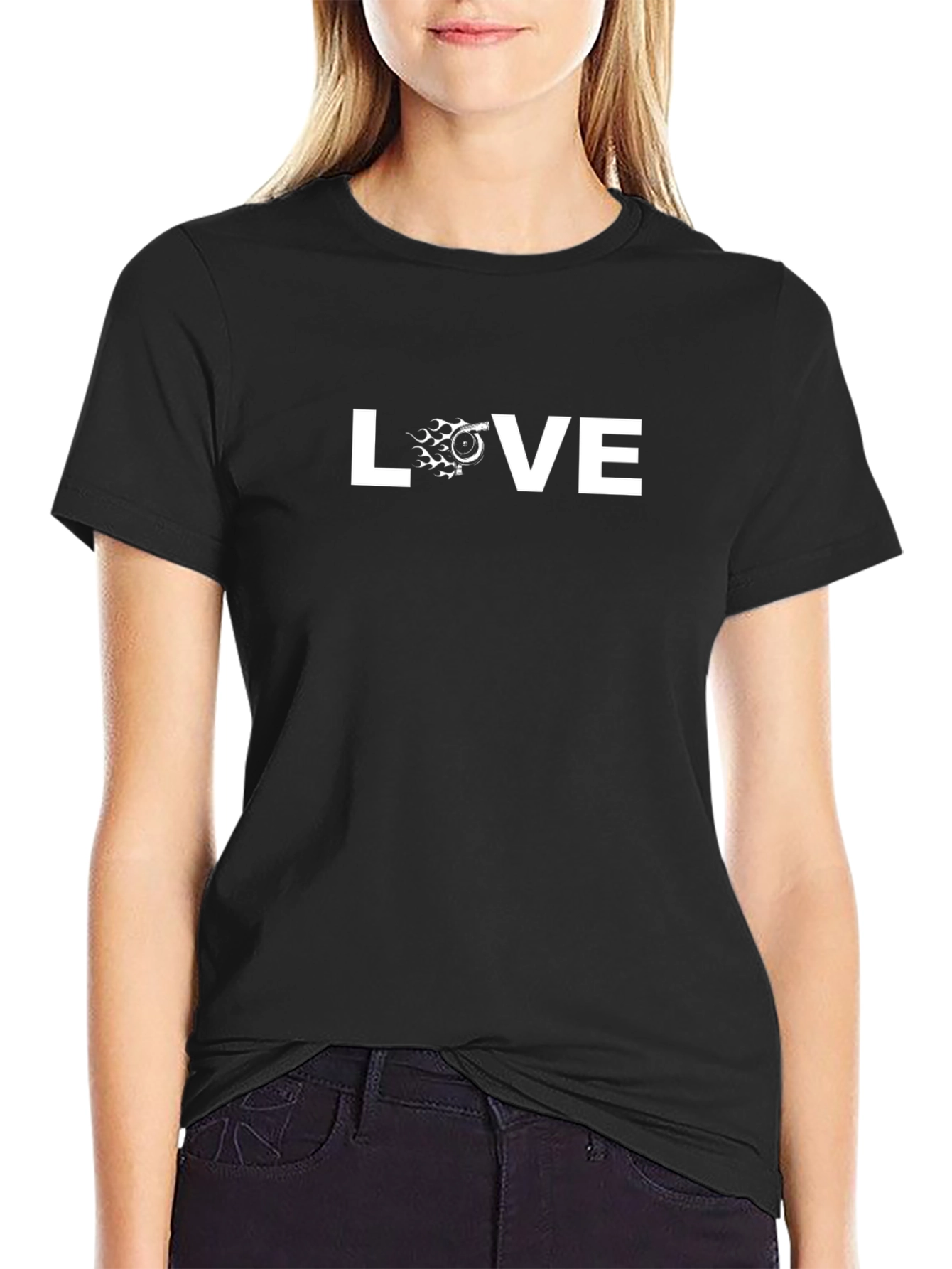 Turbo Love Black T-Shirt - Car Enthusiast