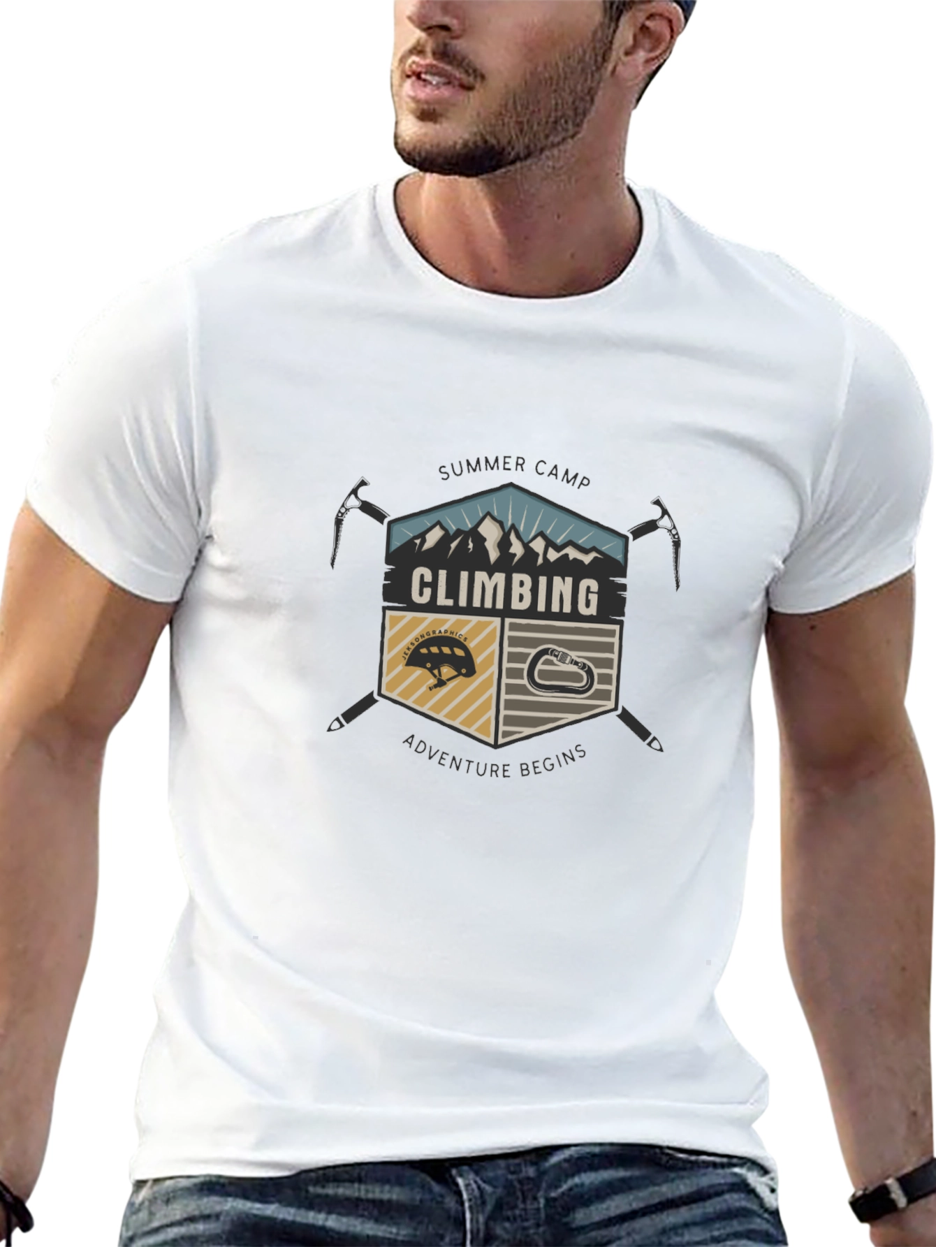 Climbing Summer Camp Graphic T-Shirt