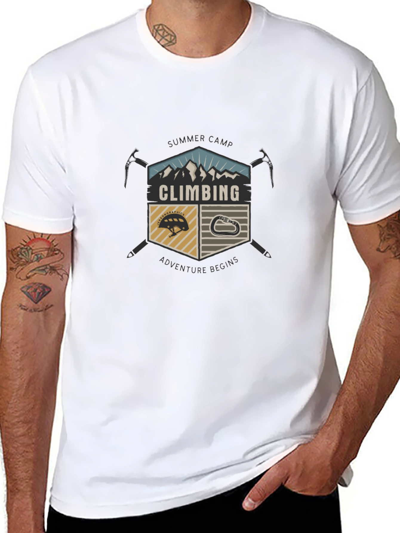 Climbing Summer Camp Graphic T-Shirt
