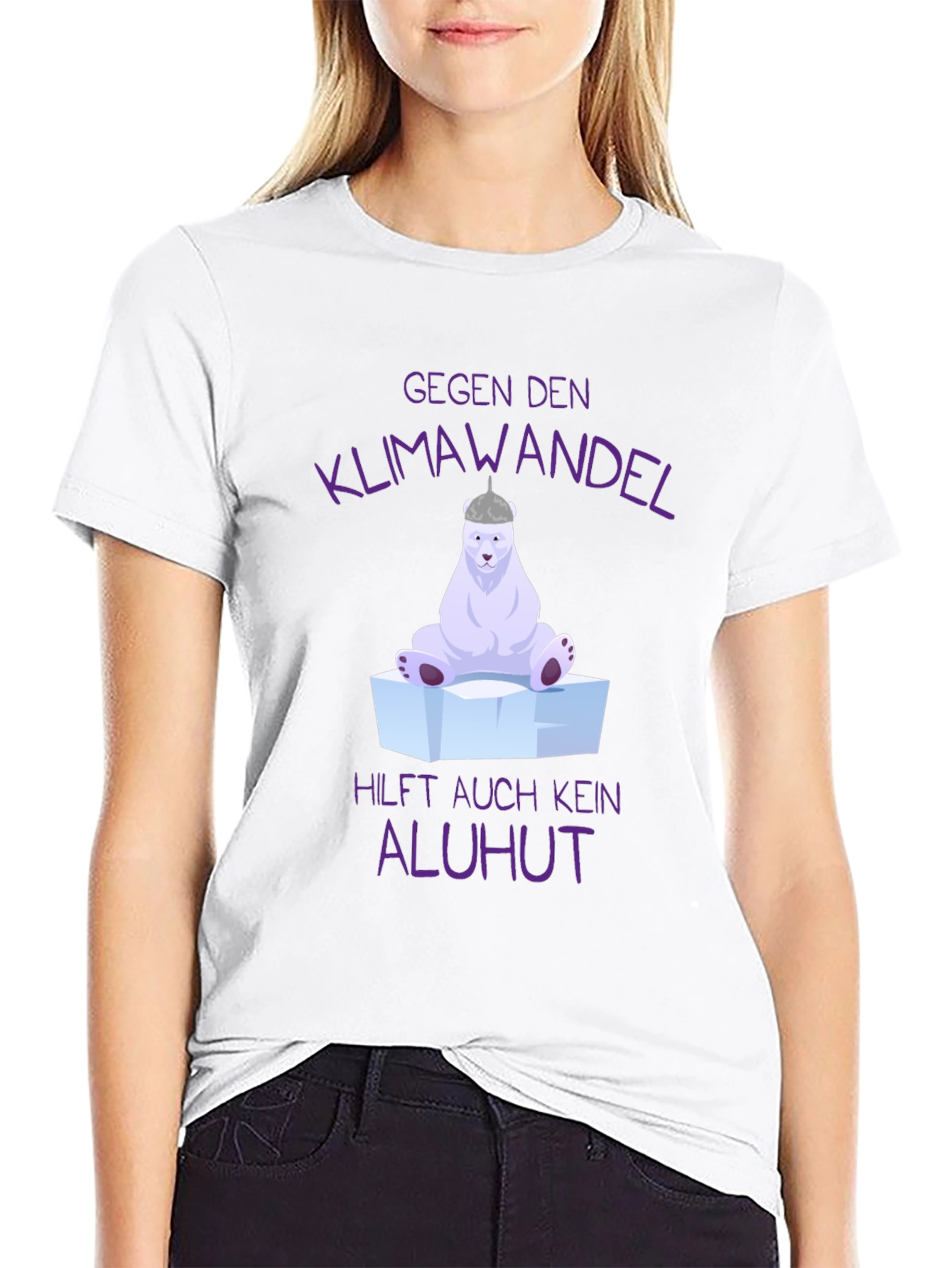 Climate Change Polar Bear Graphic T-Shirt