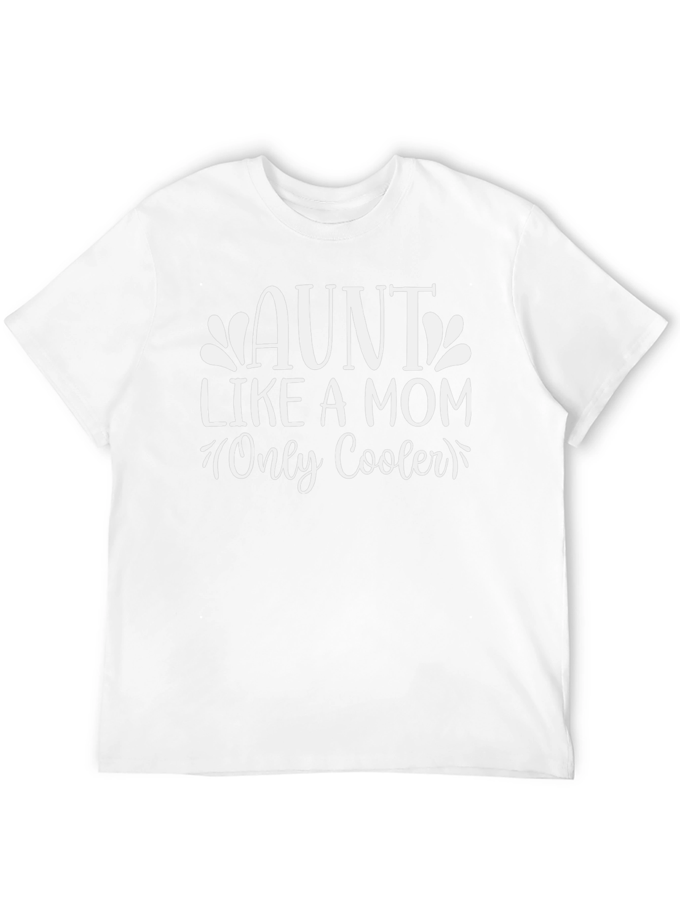 Aunt Like A Mom Only Cooler - Black T-Shirt
