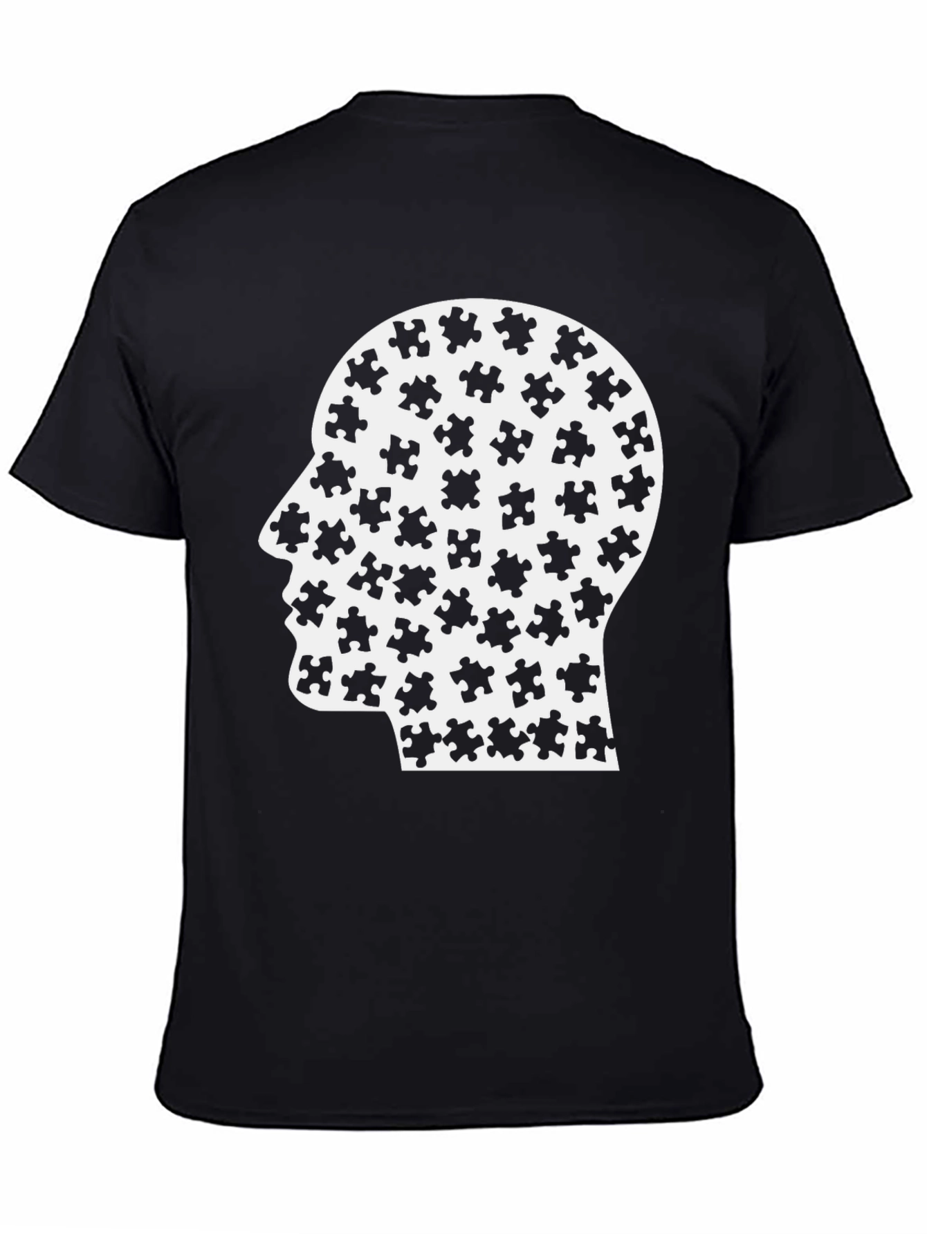 Puzzle Mind T-Shirt - Black Graphic Tee