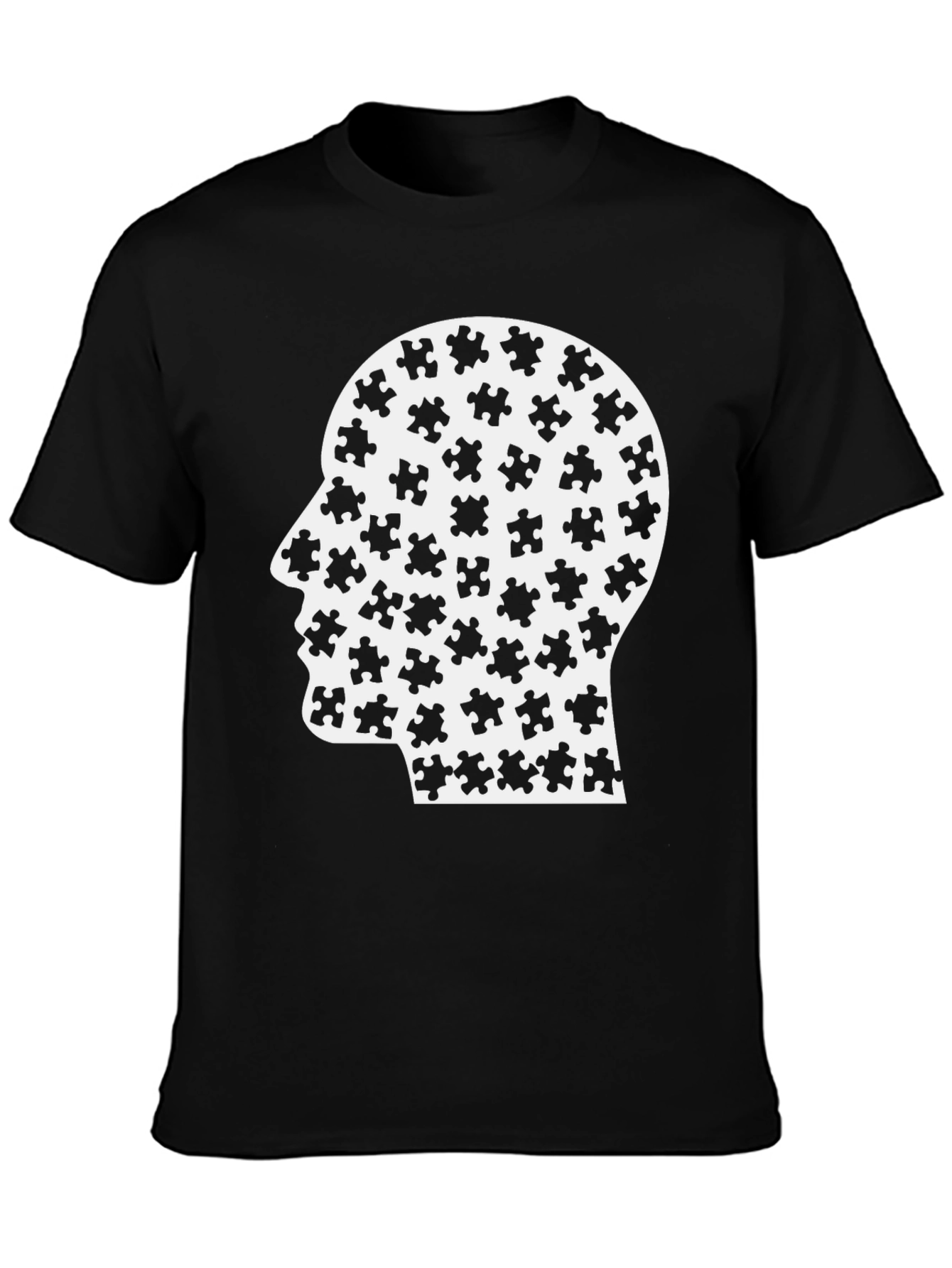 Puzzle Mind T-Shirt - Black Graphic Tee