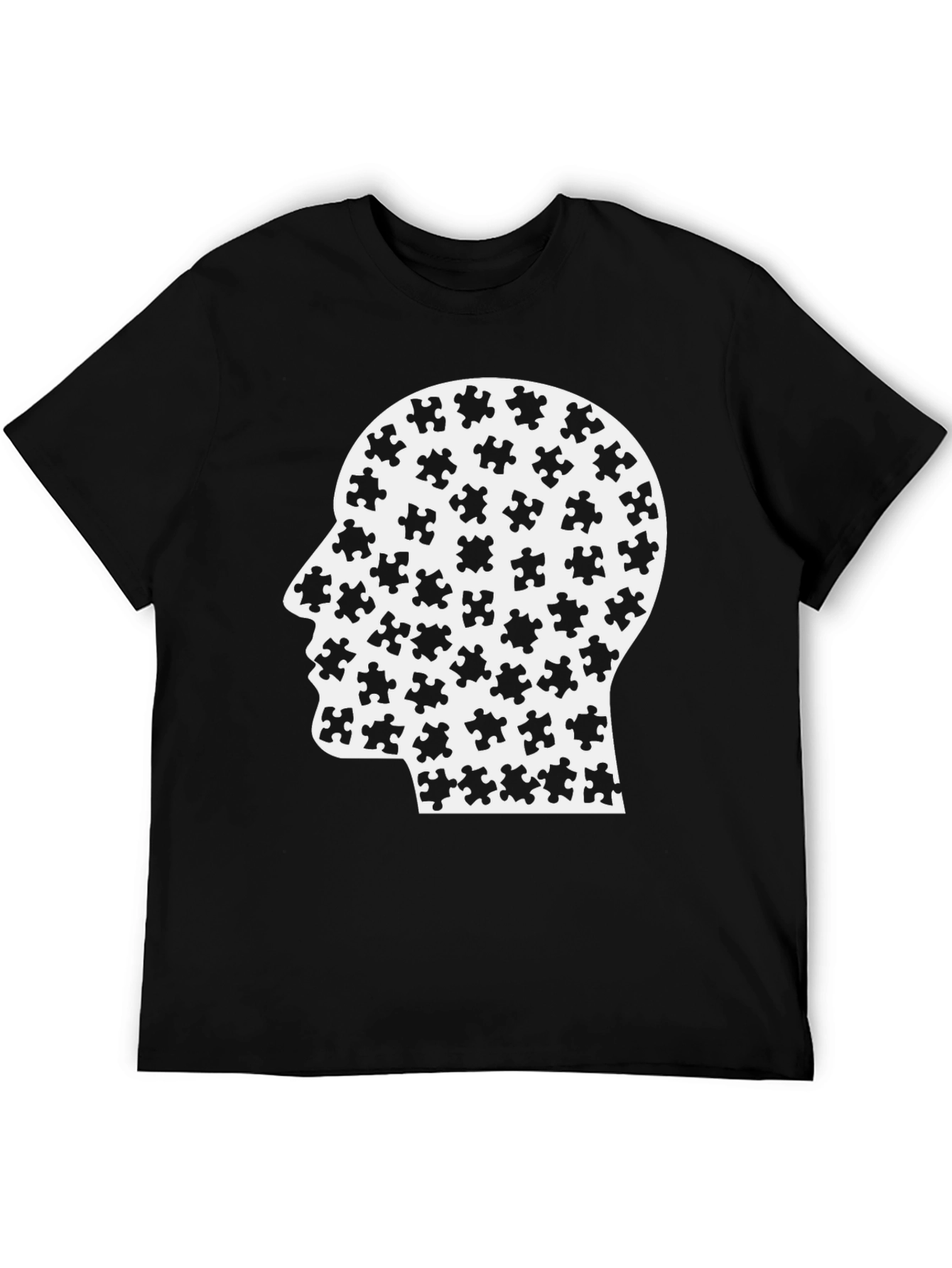Puzzle Mind T-Shirt - Black Graphic Tee