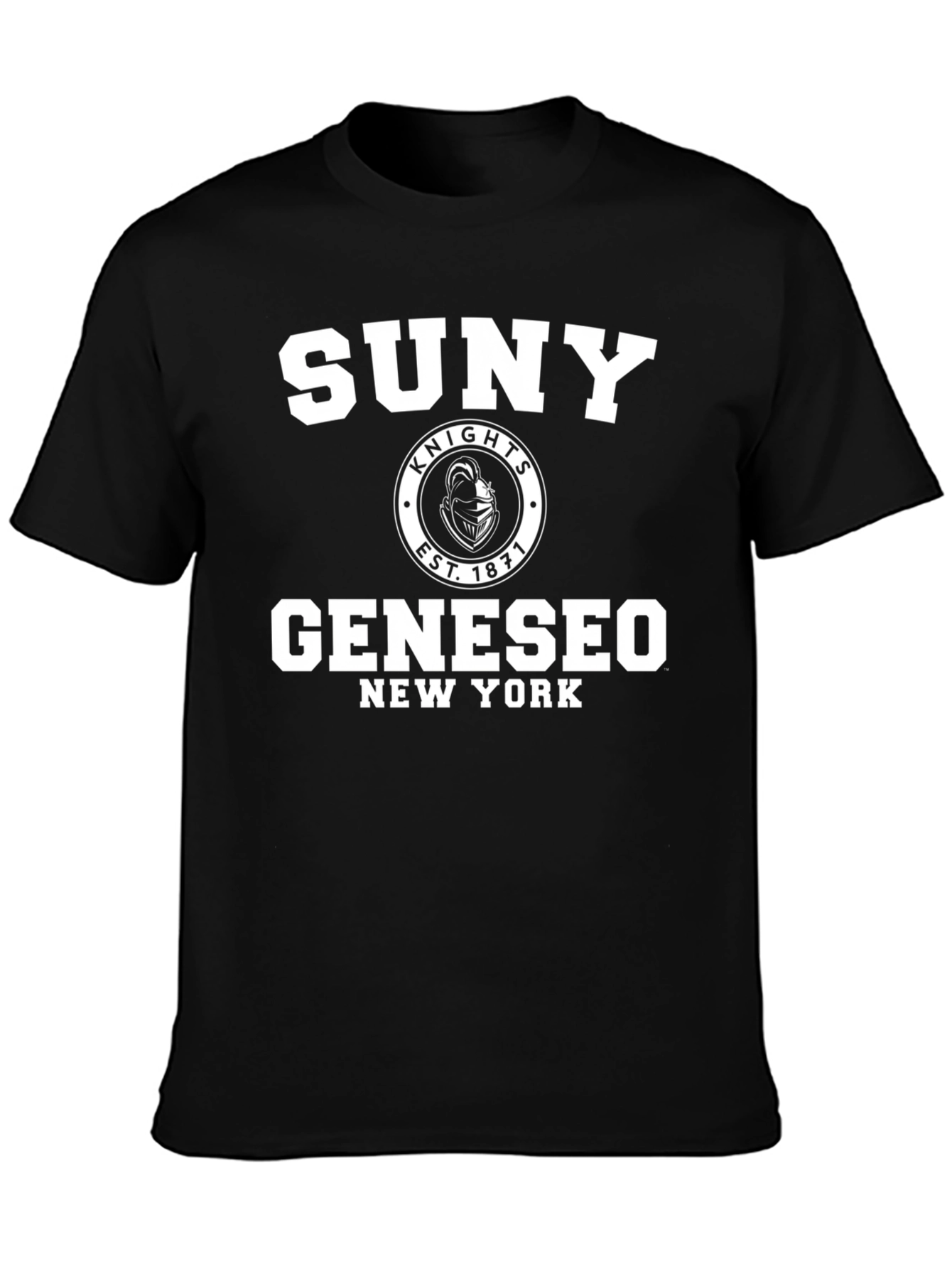 SUNY Geneseo Knights Black T-Shirt