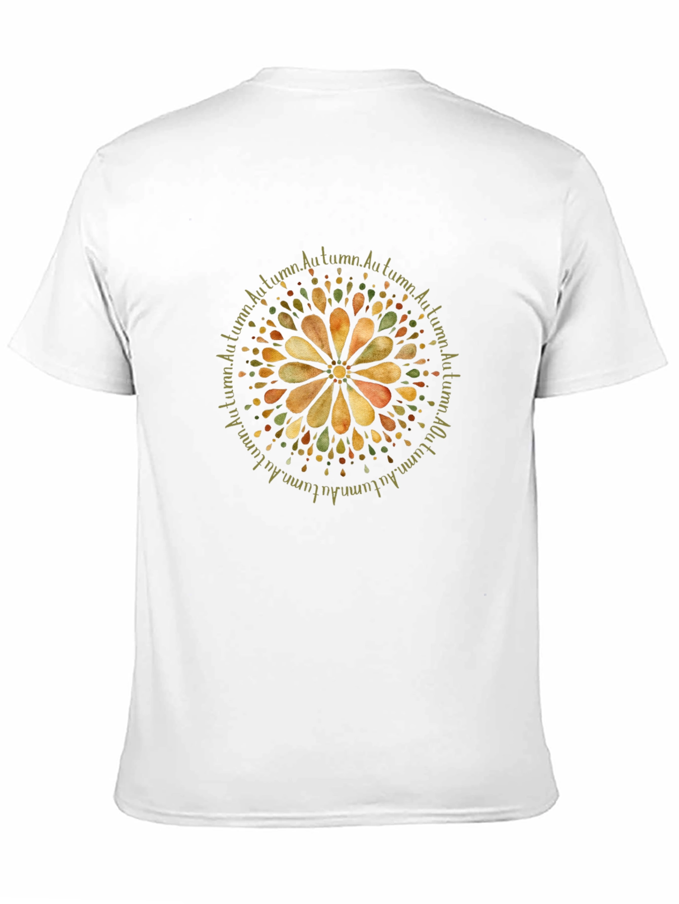 Autumn Mandala Graphic Tee - Black
