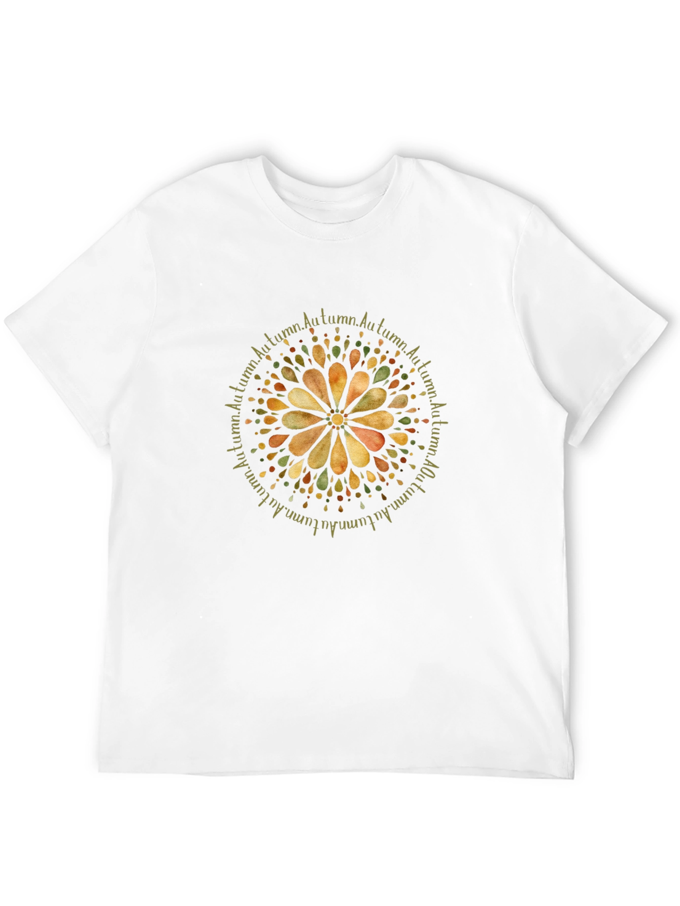 Autumn Mandala Graphic Tee - Black