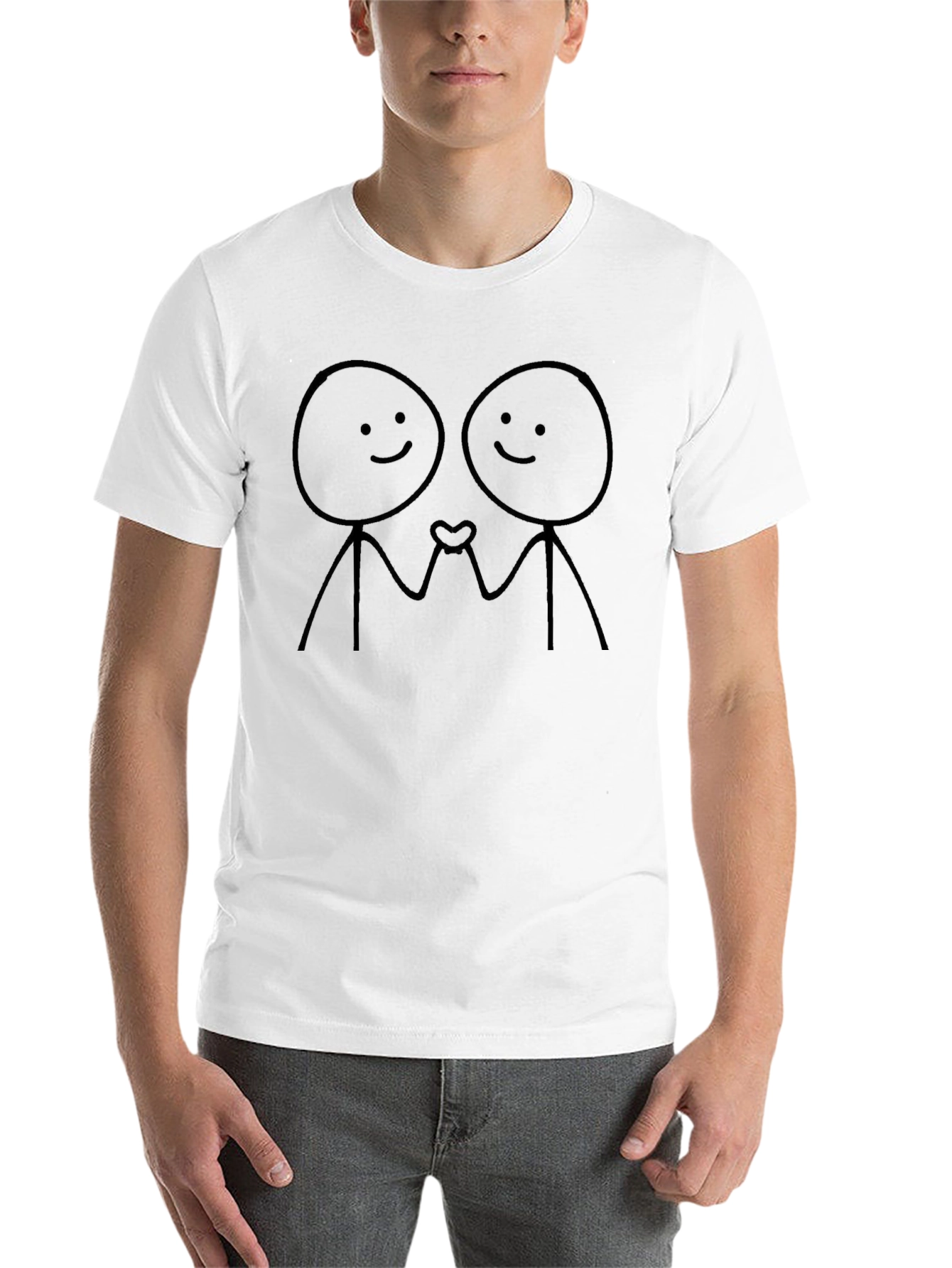 Stick Figure Love T-Shirt - Unisex