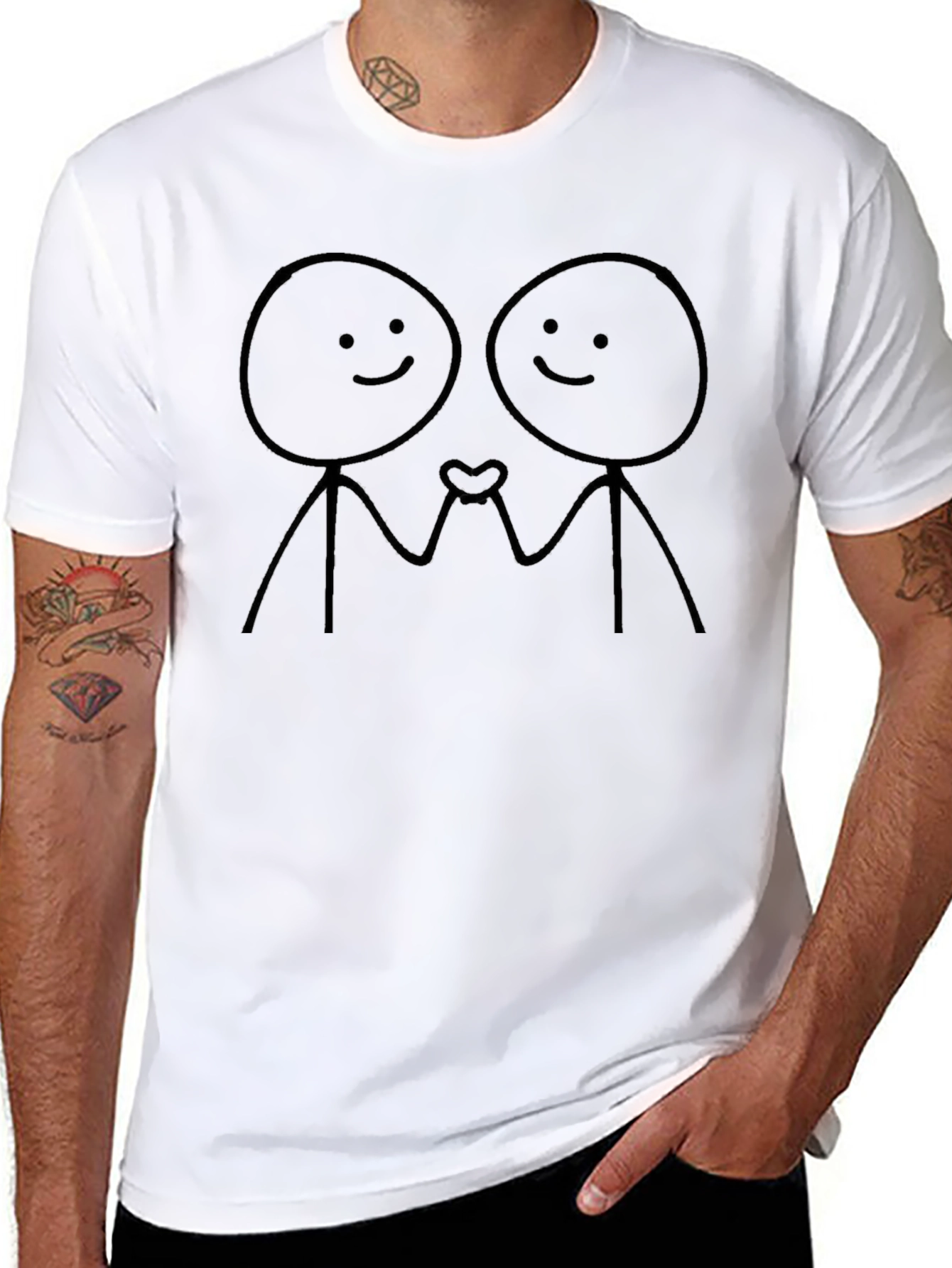 Stick Figure Love T-Shirt - Unisex