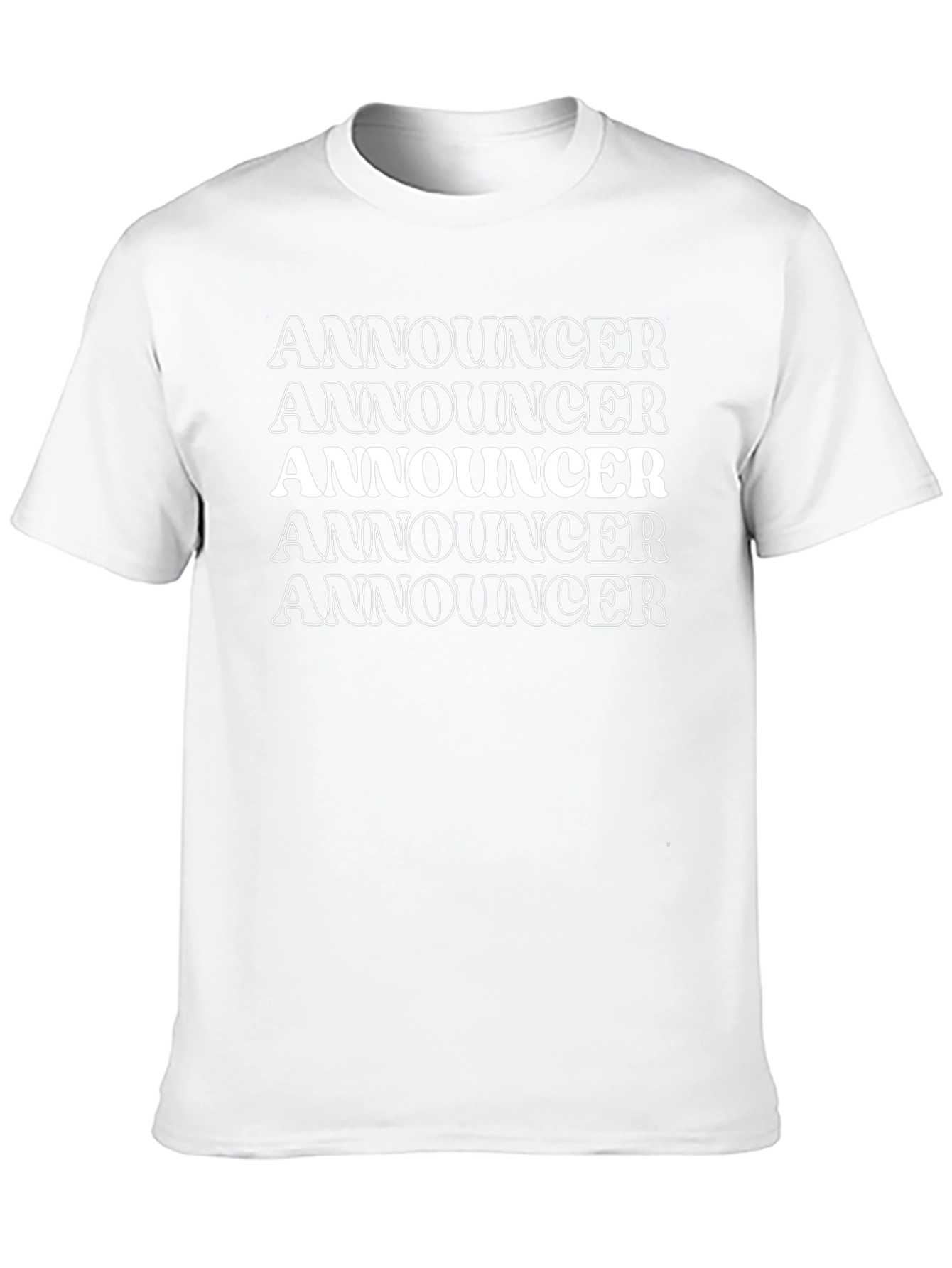 Announcer Graphic T-Shirt - Bold Statement Tee